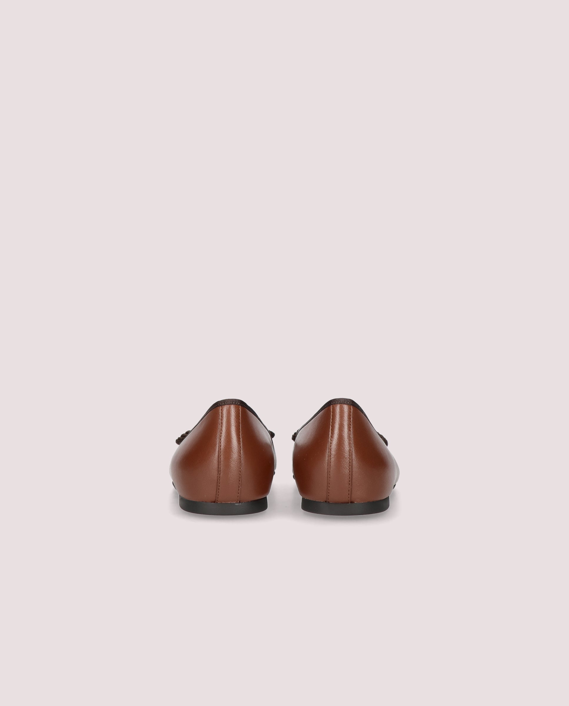 Rosario ballerina in brown leather