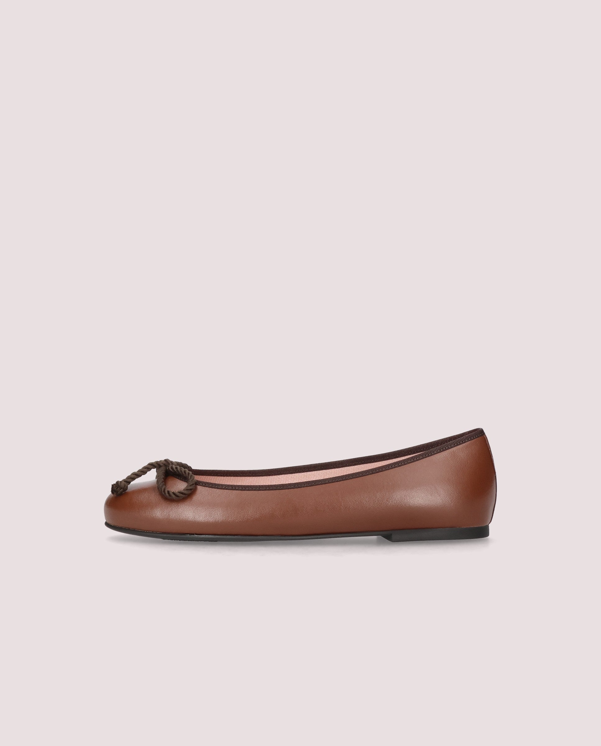 Rosario ballerina in brown leather