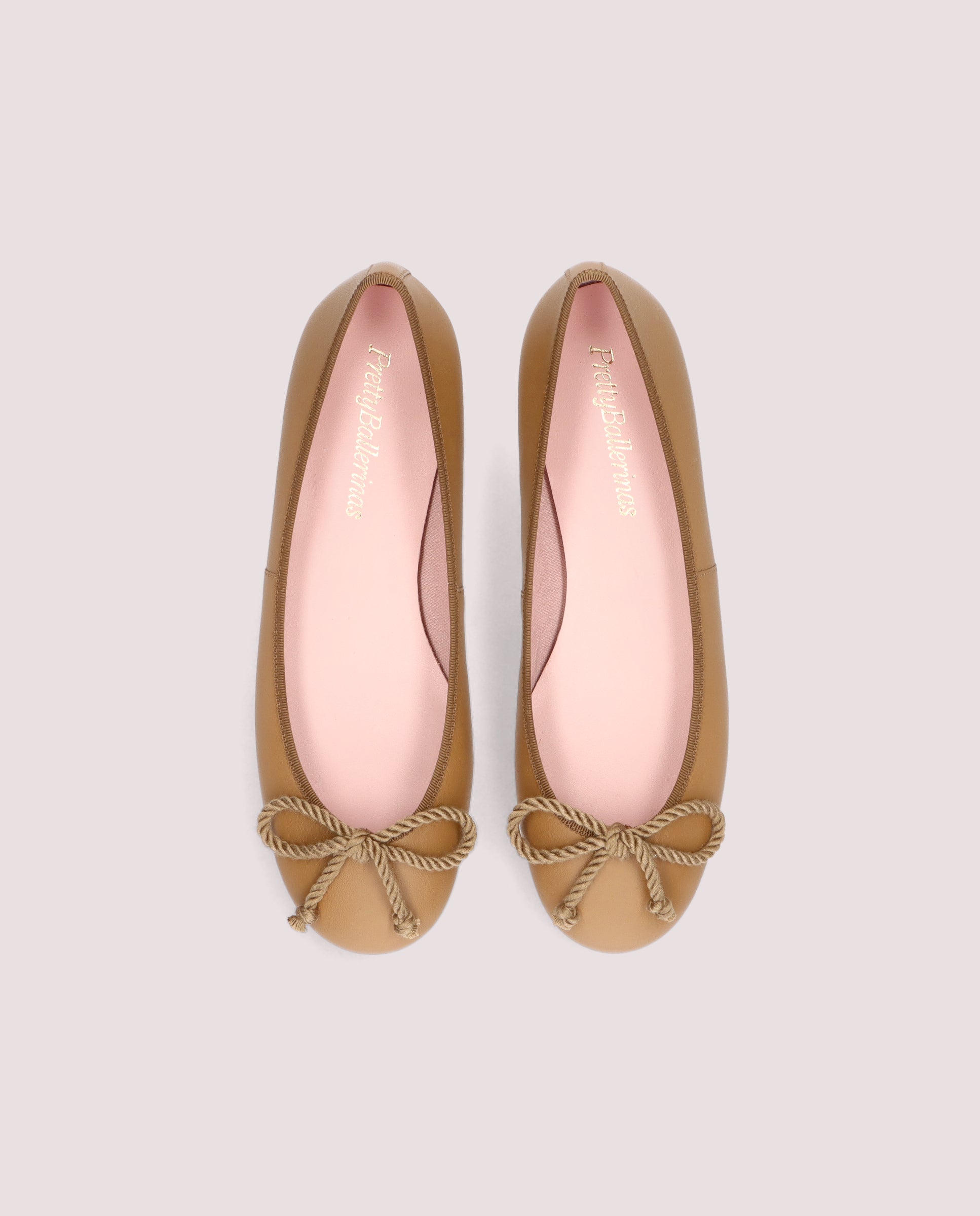 Vista alternativa de Bailarinas Rosario Marrones Piel por PrettyBallerinas