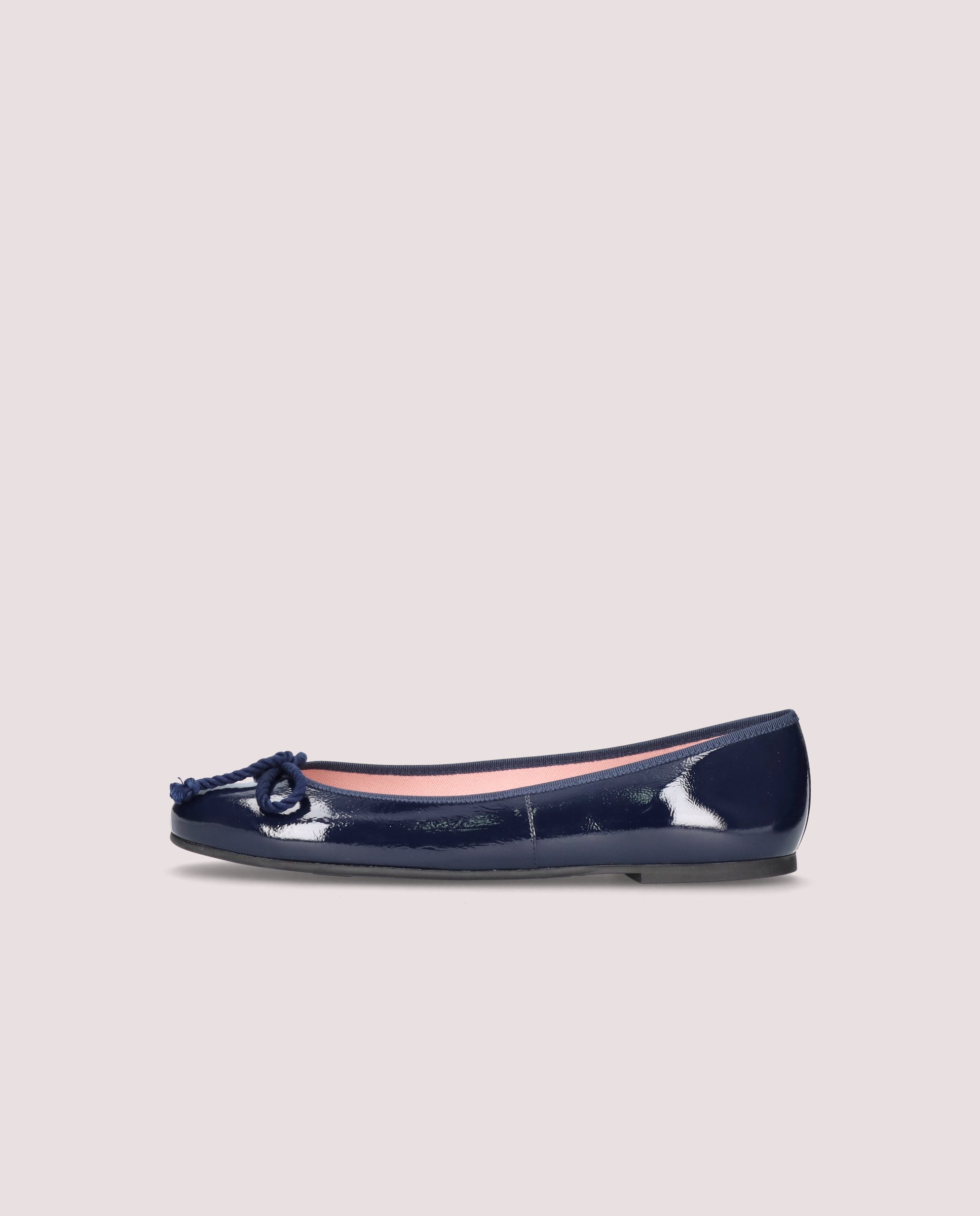 Ballerines Rosario en cuir verni bleu marine