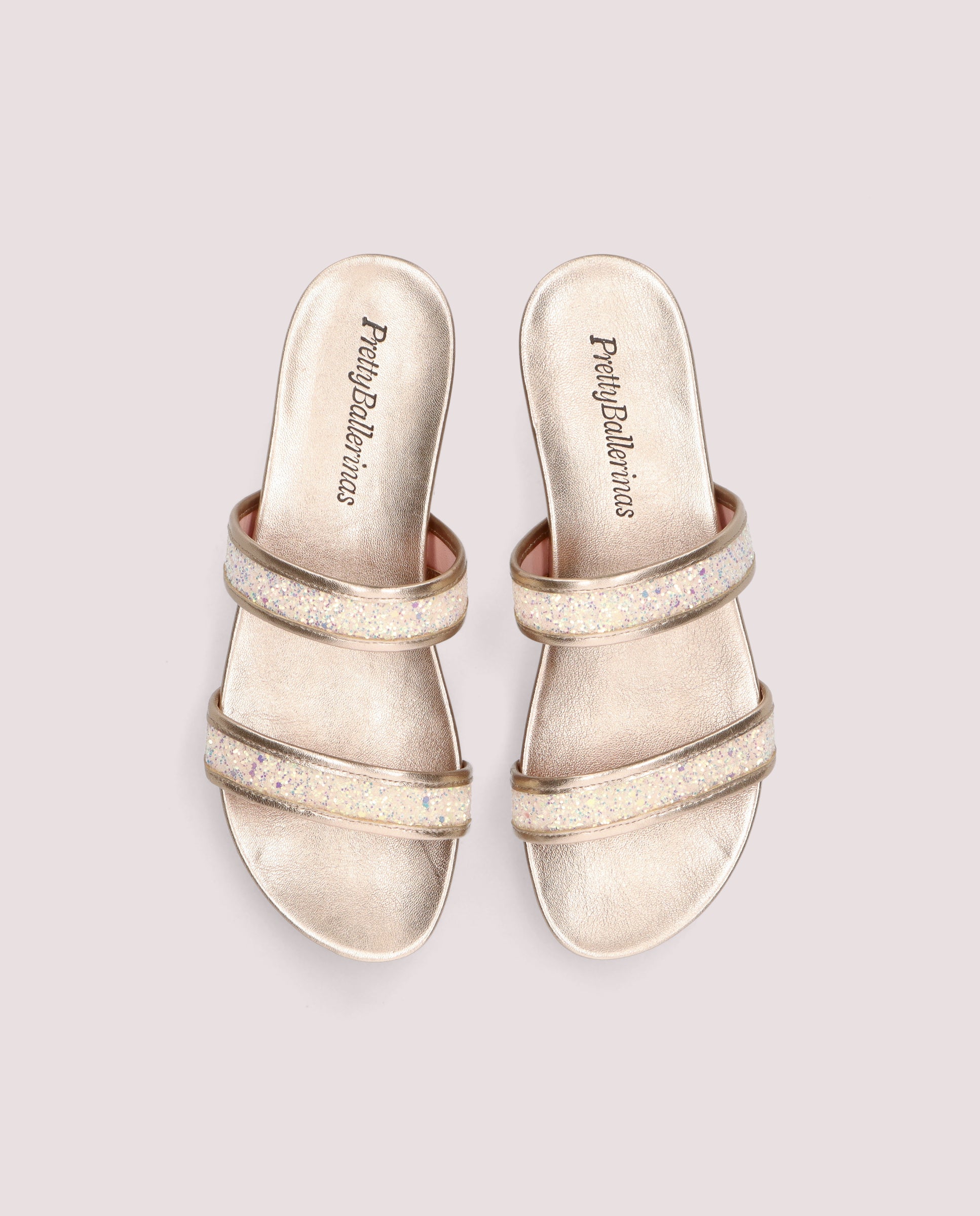 Vista alternativa de Sandalias Ivy Dorados Tejidos por PrettyBallerinas