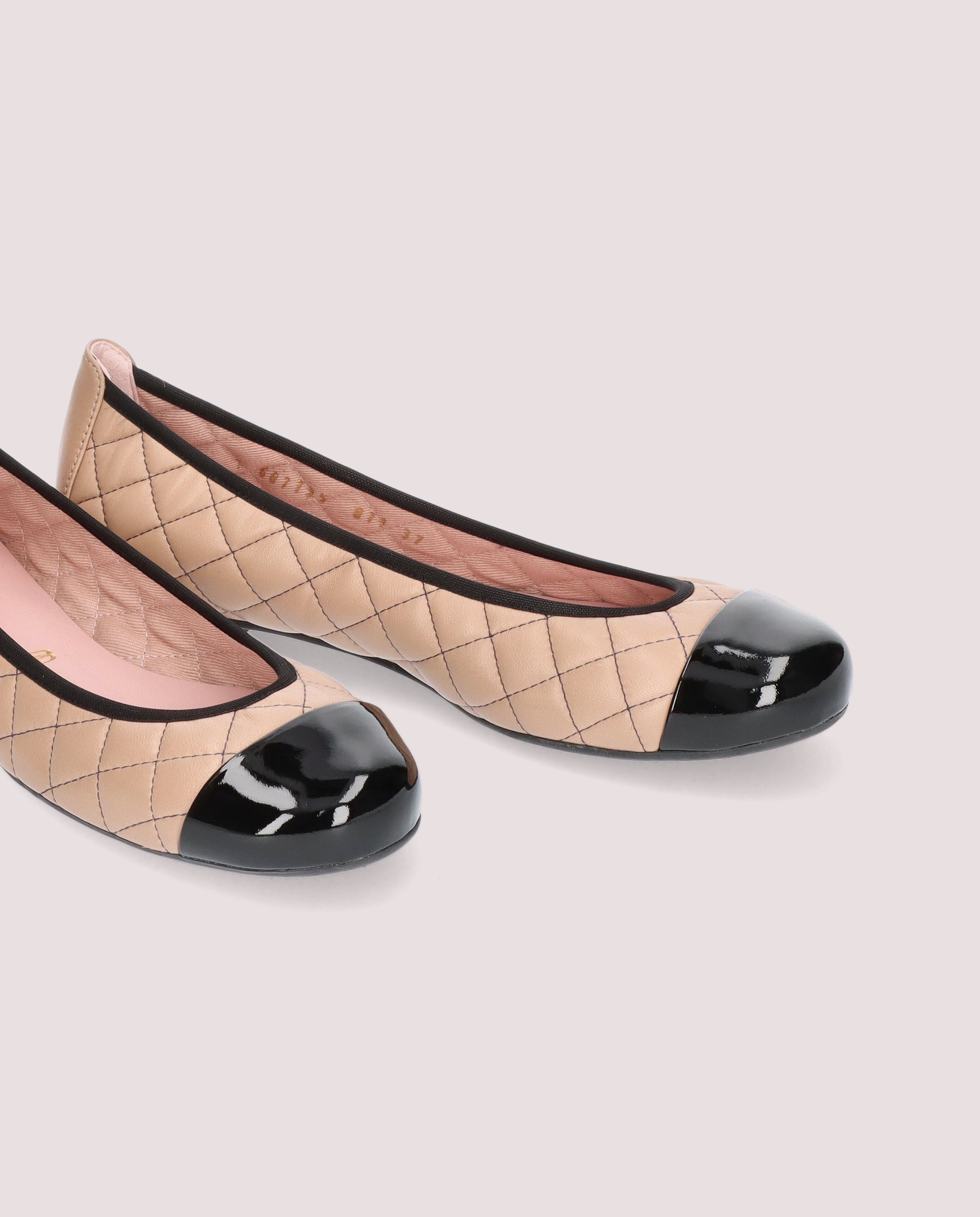 Shirley BEIGE LEATHER Ballet Flats