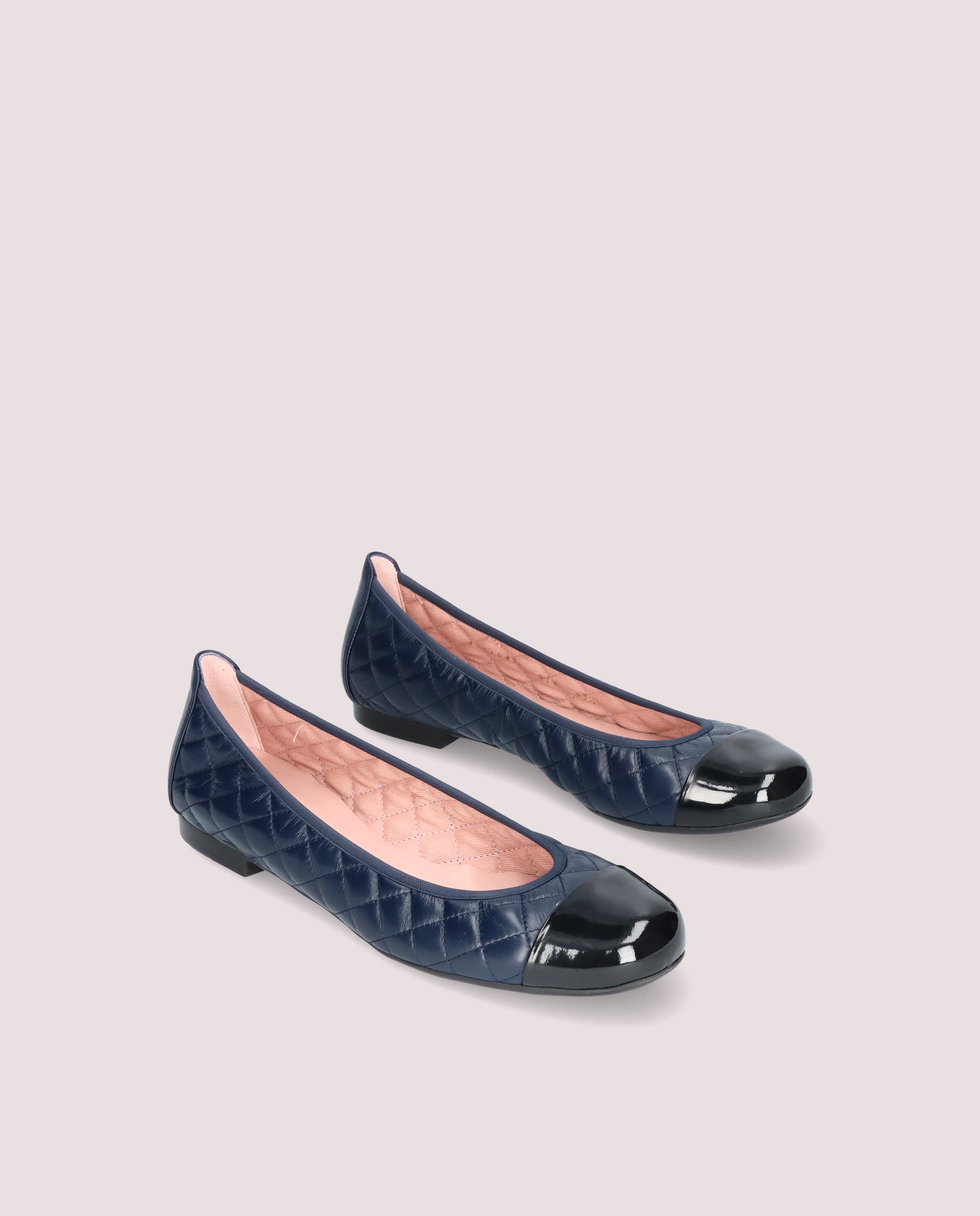 Image of Shirley BLUE LEATHER Ballet Flats by PrettyBallerinas