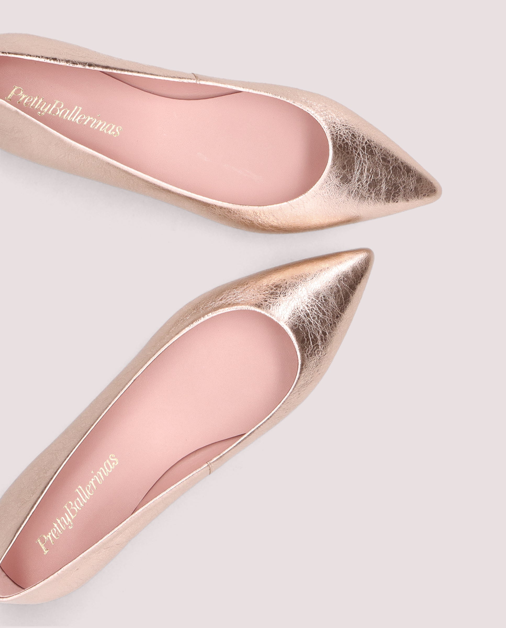 Bailarinas Ella Naranjas Pieles metalizadas