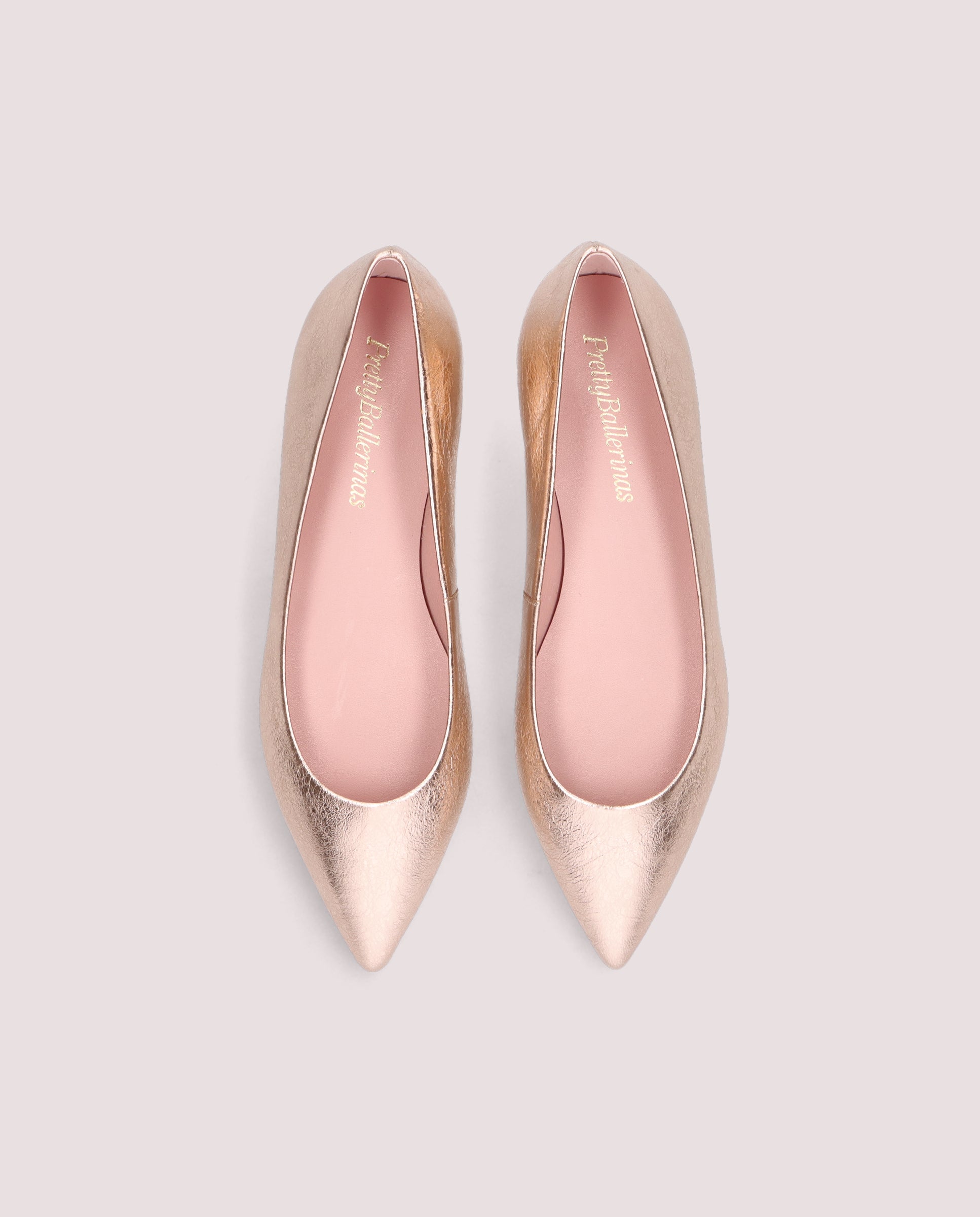 Vista alternativa de Bailarinas Ella Naranjas Pieles metalizadas por PrettyBallerinas