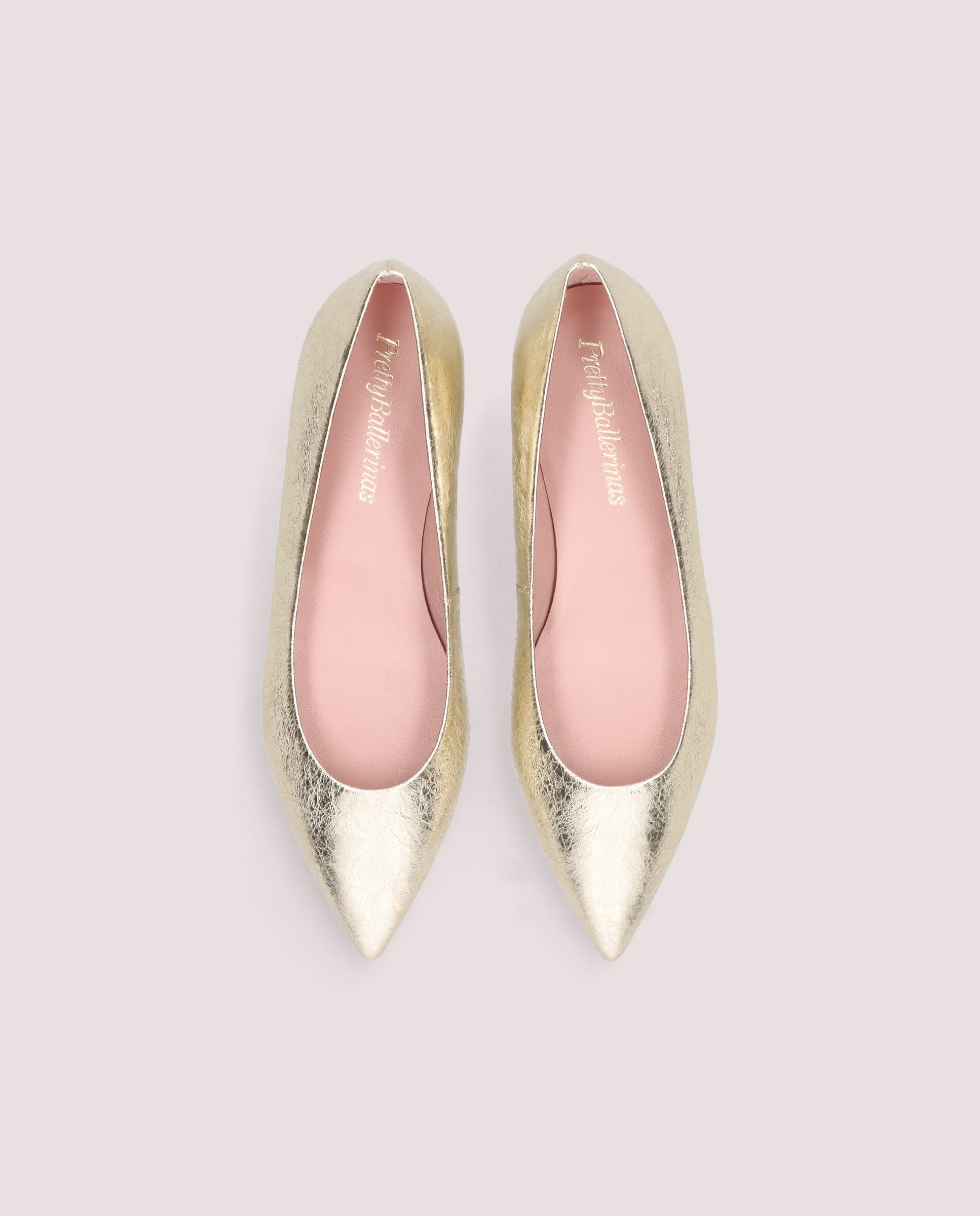 Vista alternativa de Bailarinas Ella Dorados Pieles metalizadas por PrettyBallerinas