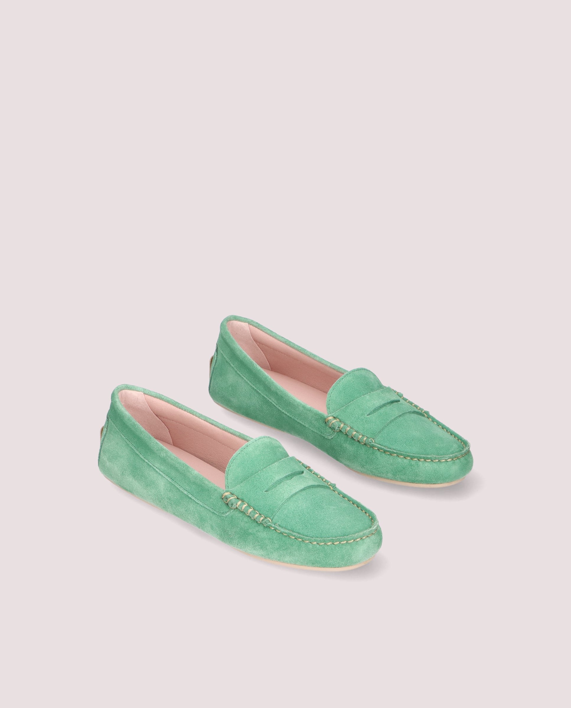 Imagen de Mocasines Josephine Verdes Ante por PrettyBallerinas