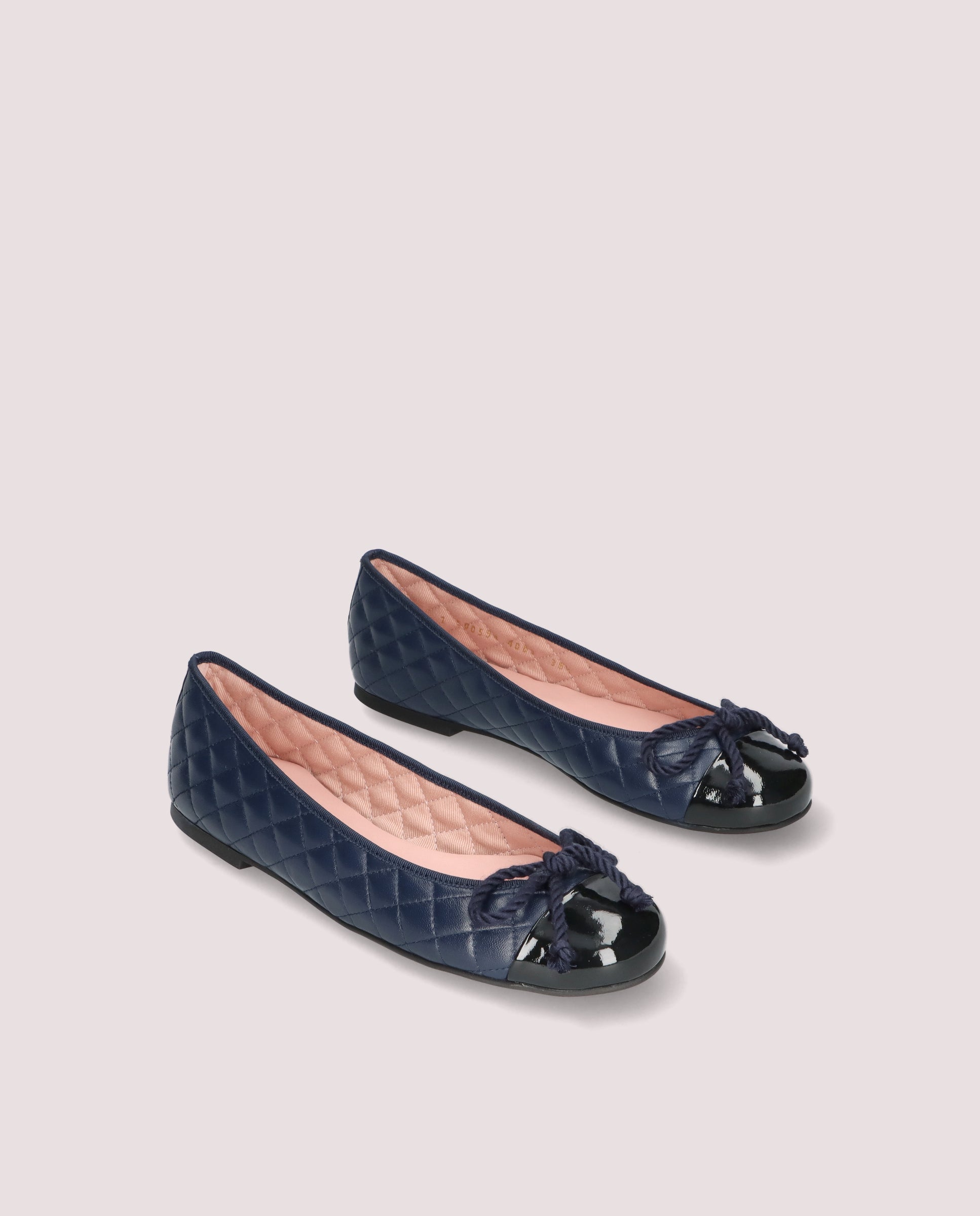 Image of Rosario BLUE LEATHER Ballet Flats by PrettyBallerinas