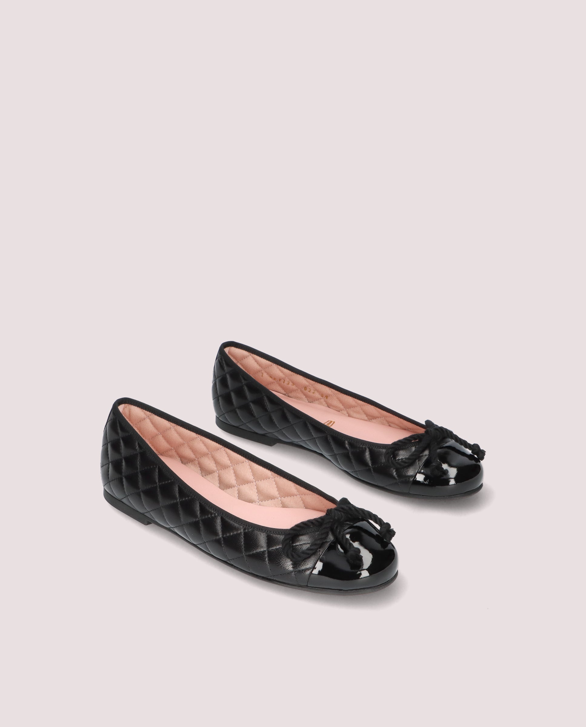 Image of Rosario Ballet Flats BLACK LEATHER by PrettyBallerinas