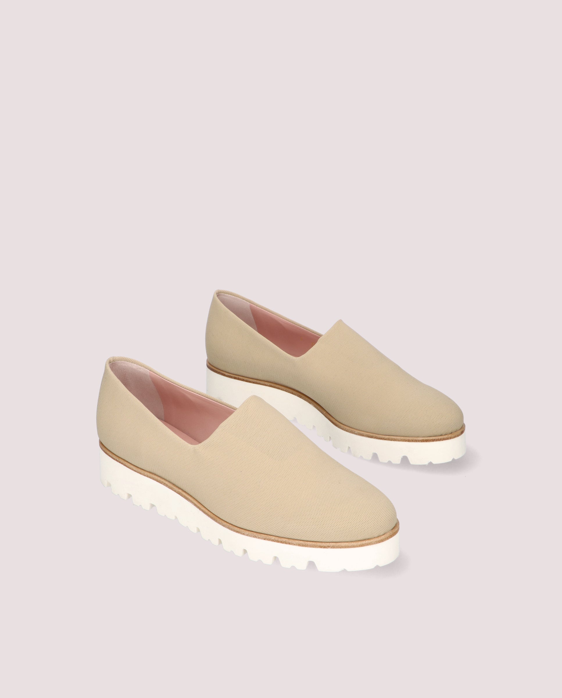 Loafers Charlize Beiges Tejidos