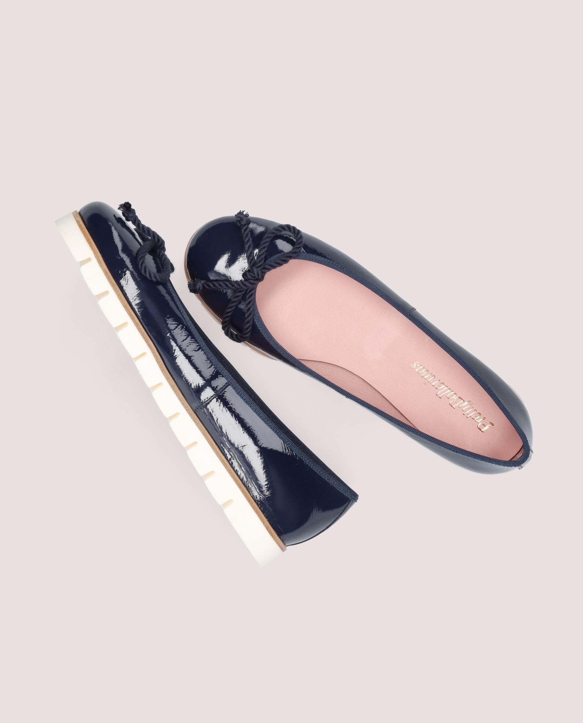 Bailarinas Rosario Azules Charol