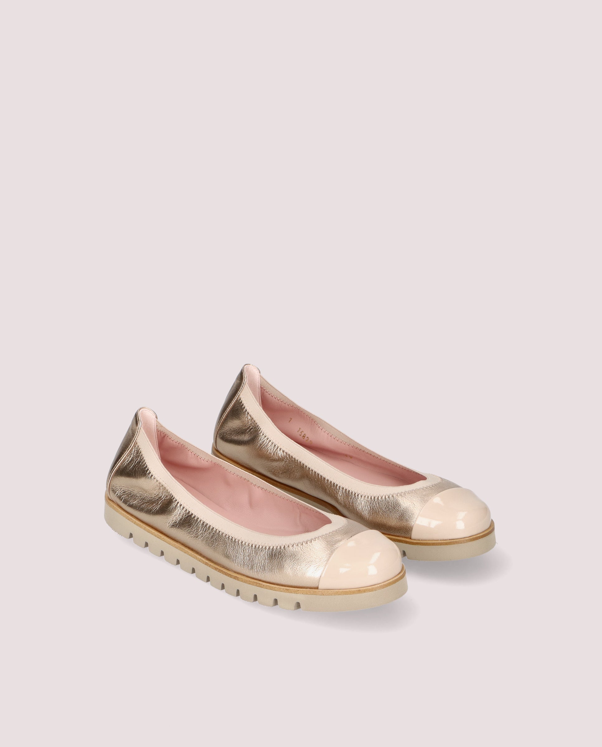 Image of Rosario Ballet Flats GOLDEN METALLIC LEATHERS by PrettyBallerinas