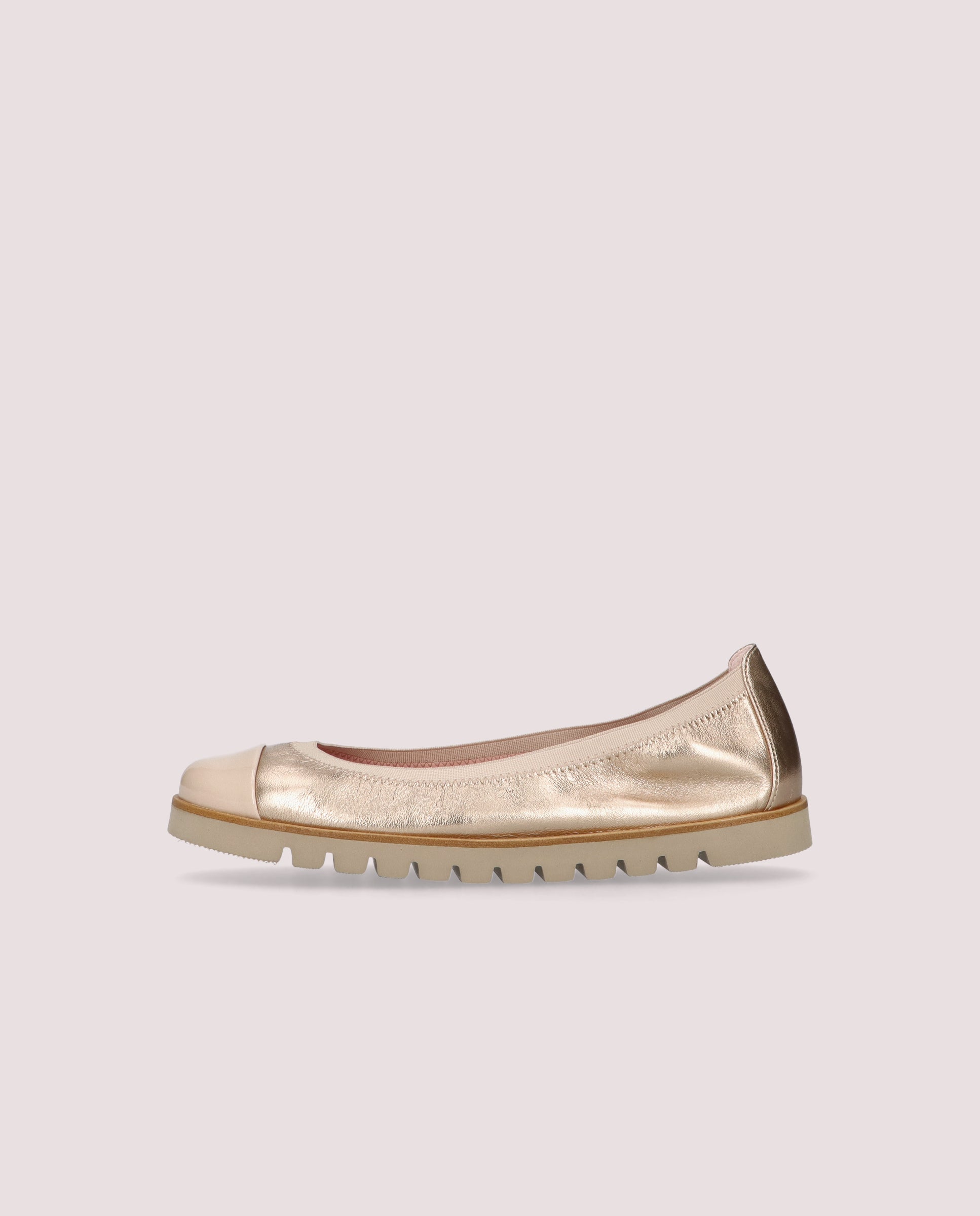Ballerinas Rosario GOLD METALLISCHES LEDER