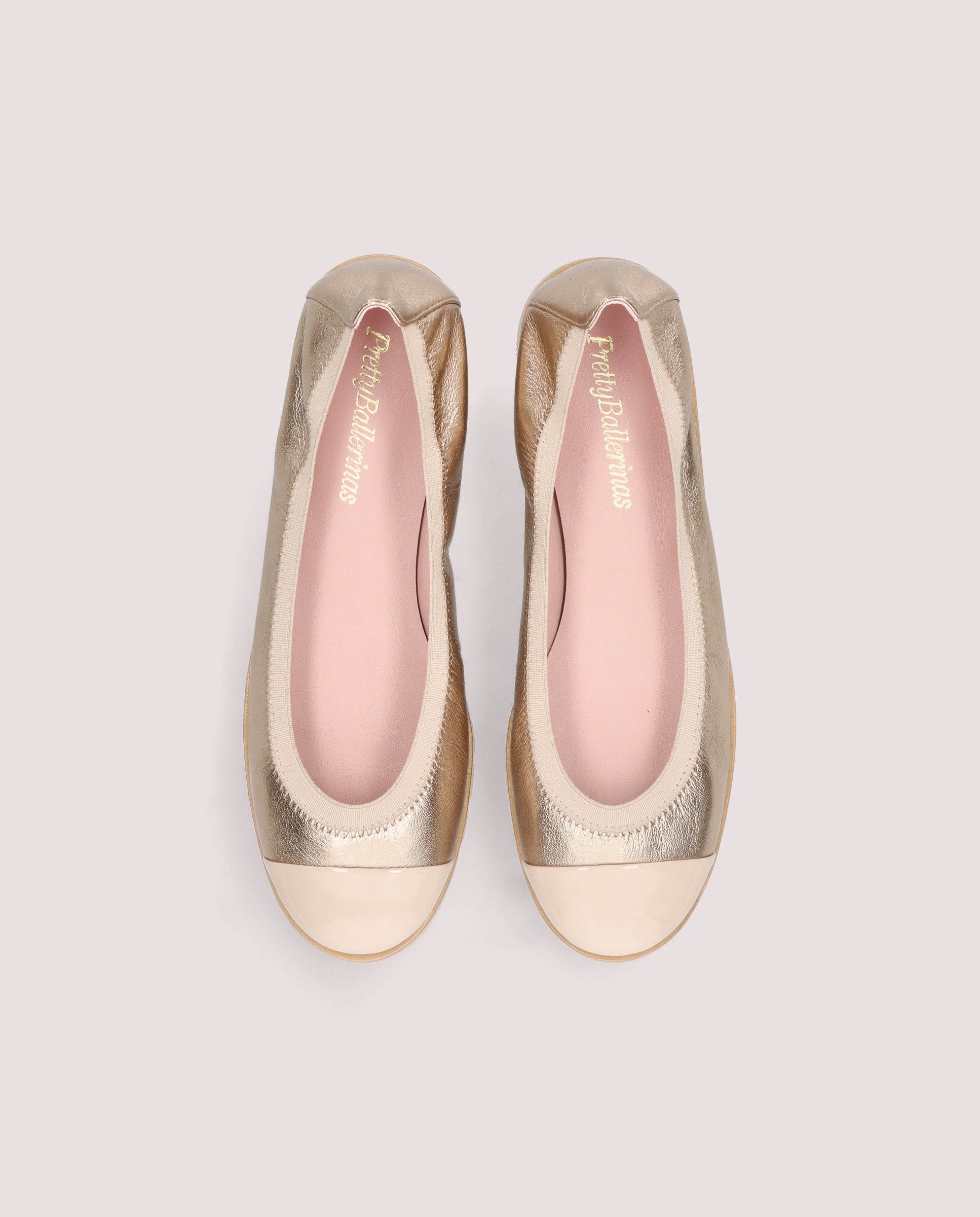 Rosario Ballet Flats GOLDEN METALLIC LEATHERS