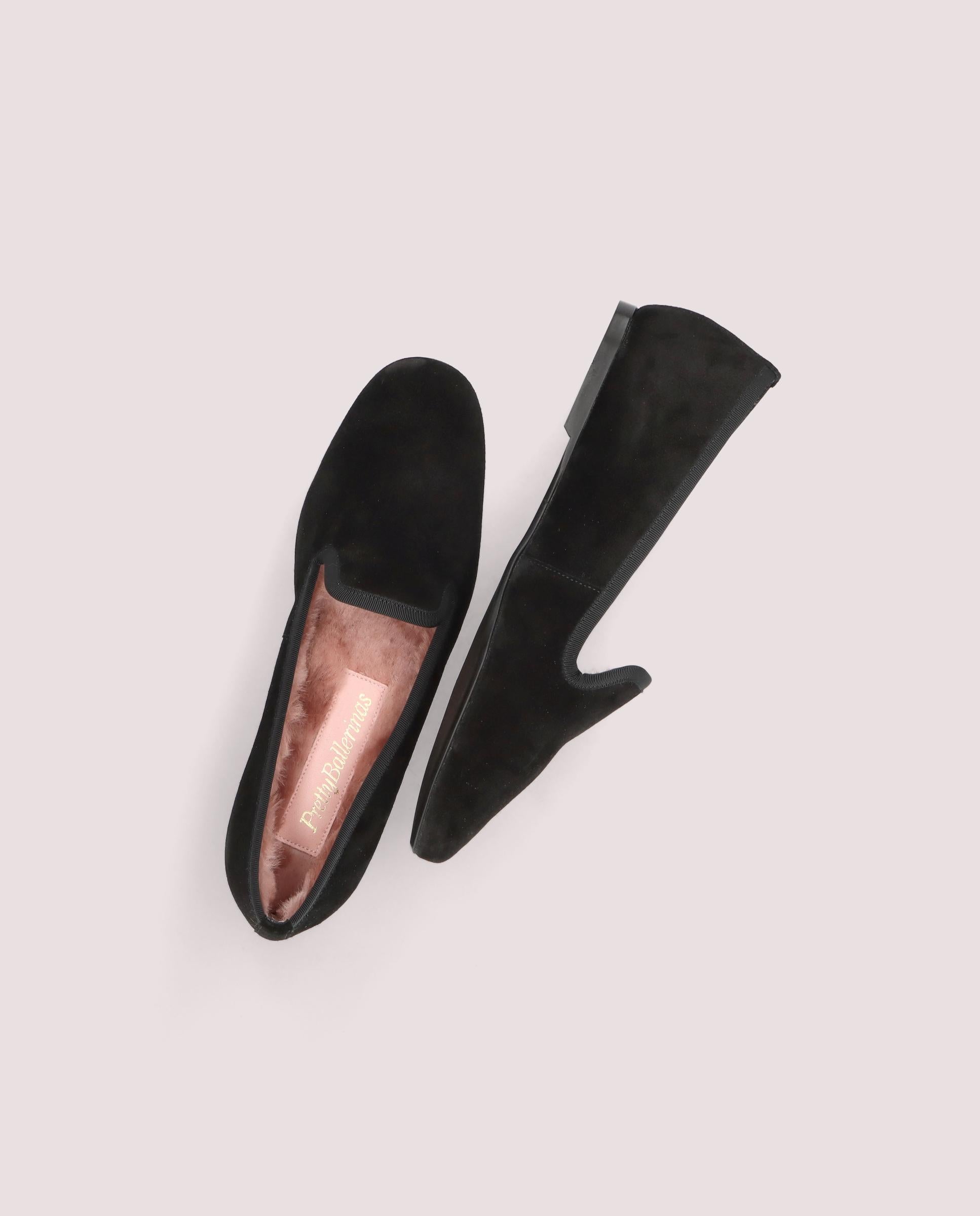 Faye loafer in black suede