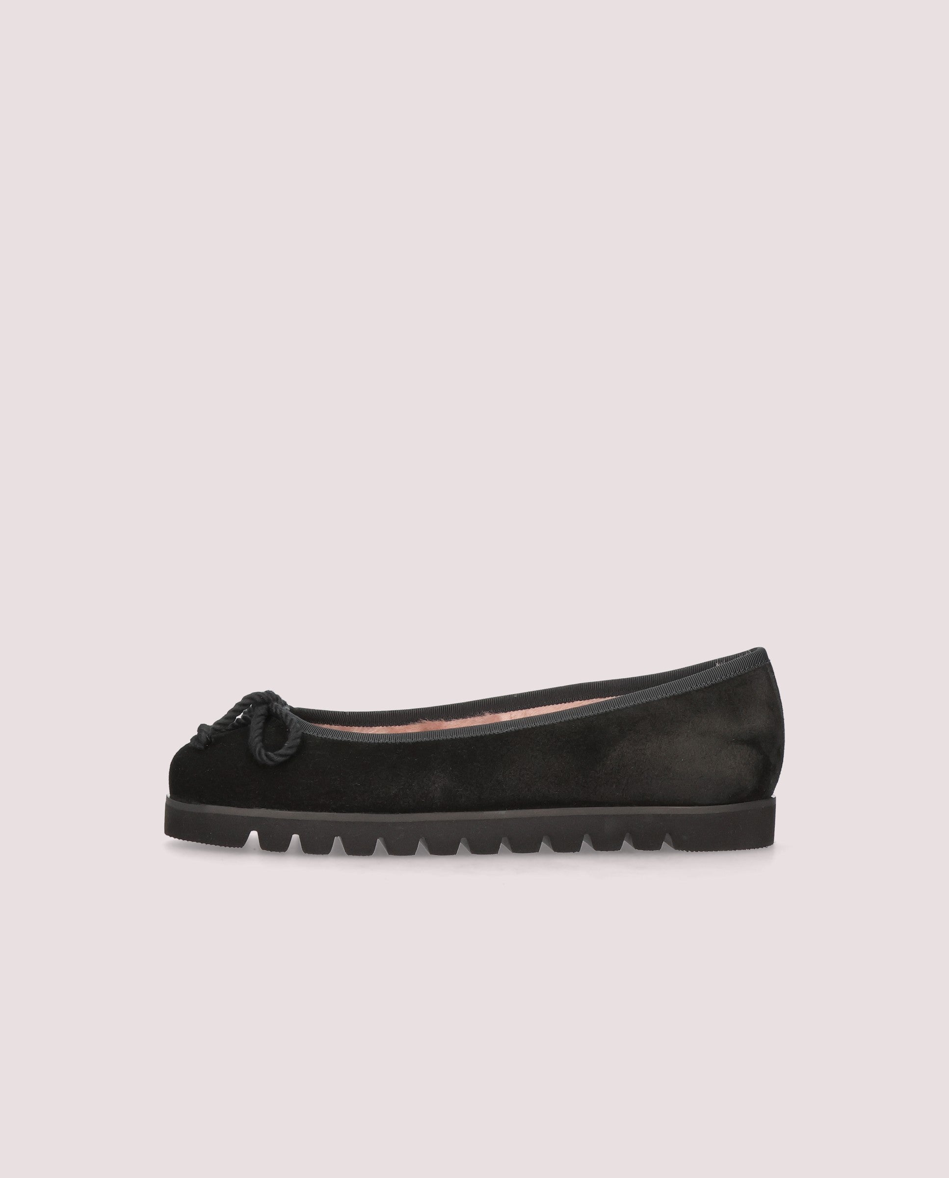Rosario ballerina in black suede