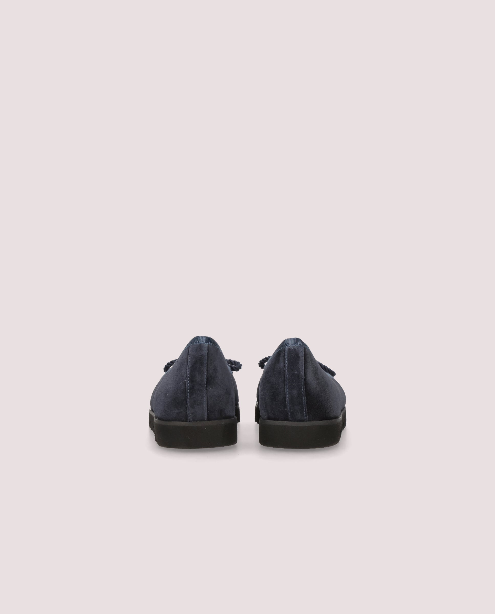 Rosario ballerina in marineblauem wildleder
