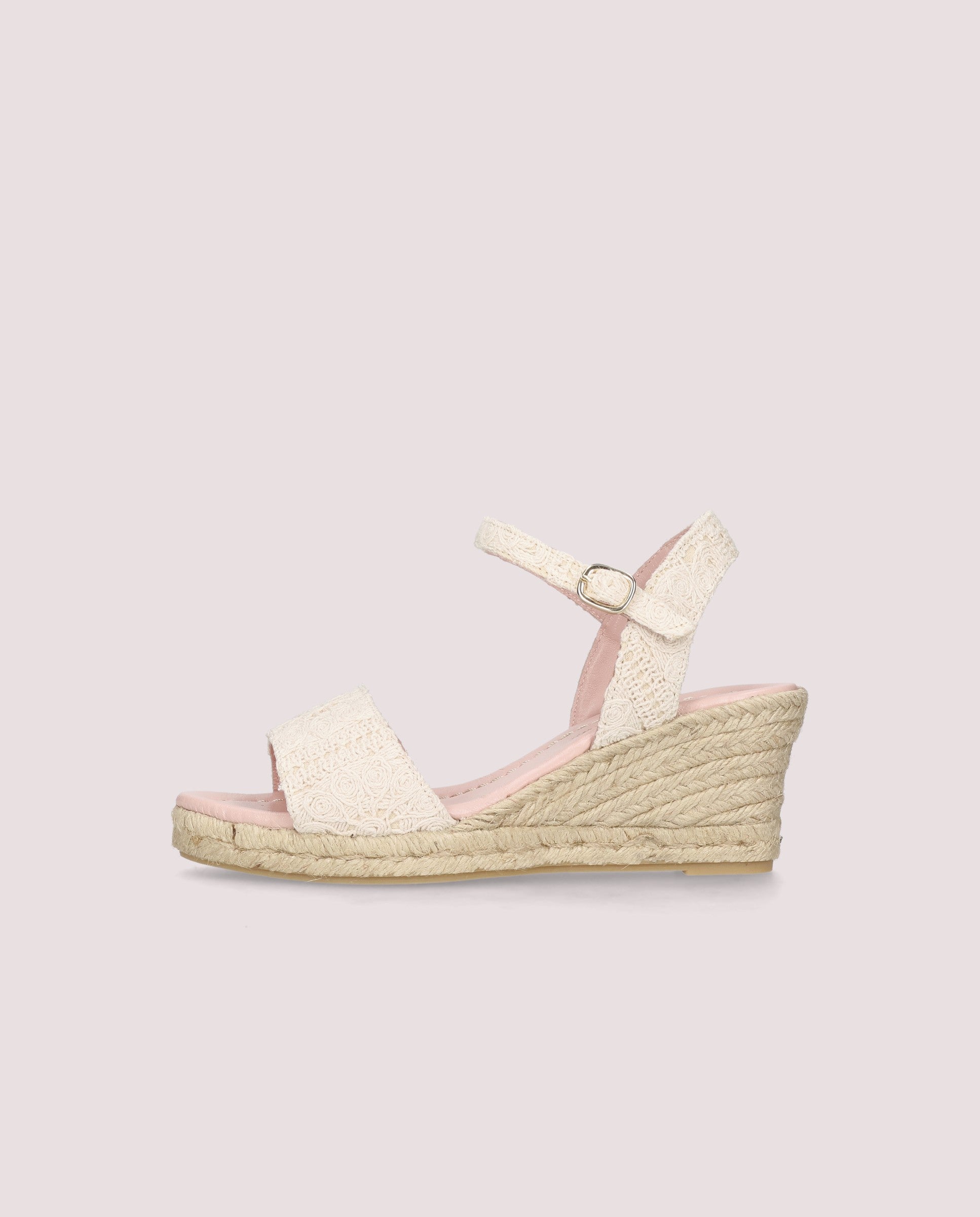 Deborah espadrille in beige cotton