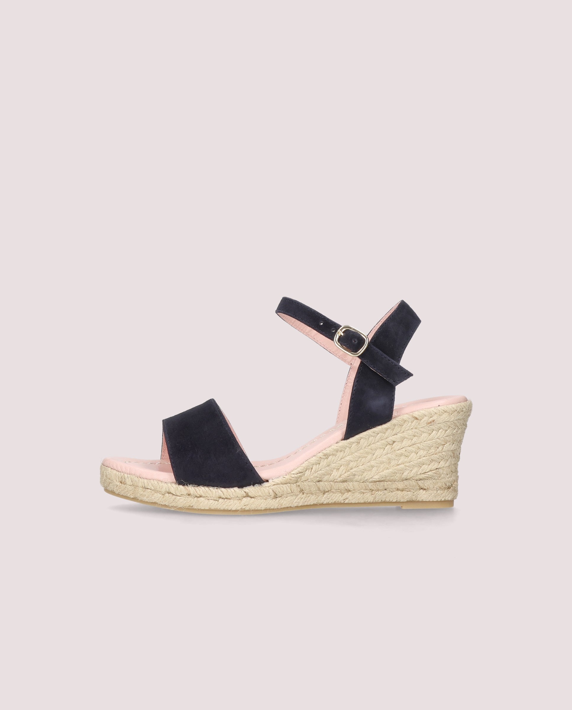 Deborah espadrille in navy blue suede