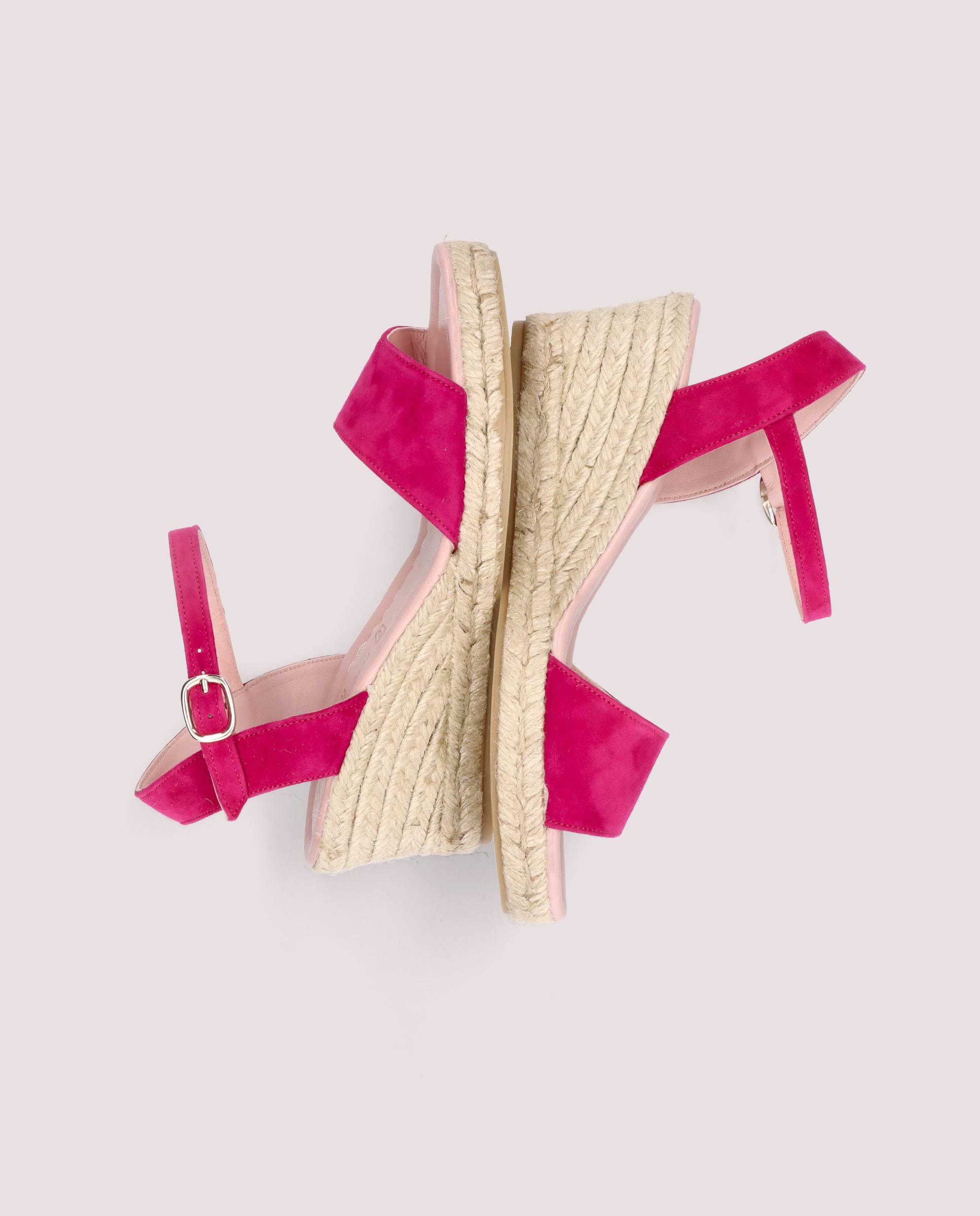Deborah espadrille in hot pink suede