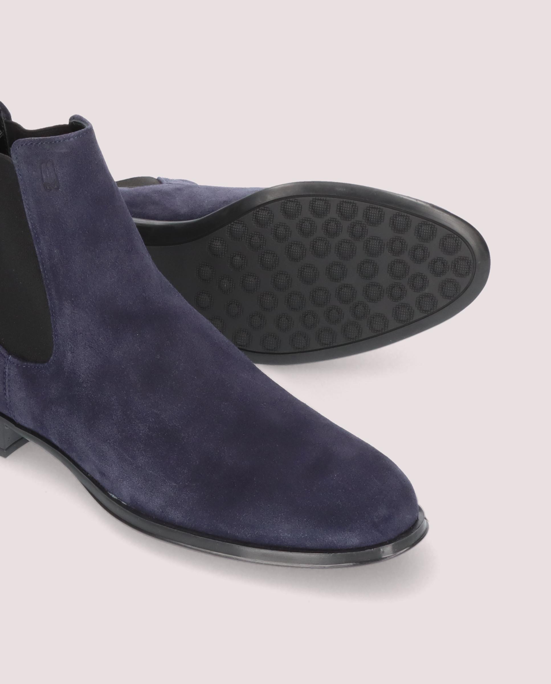 Botines Pat en ante azul marino