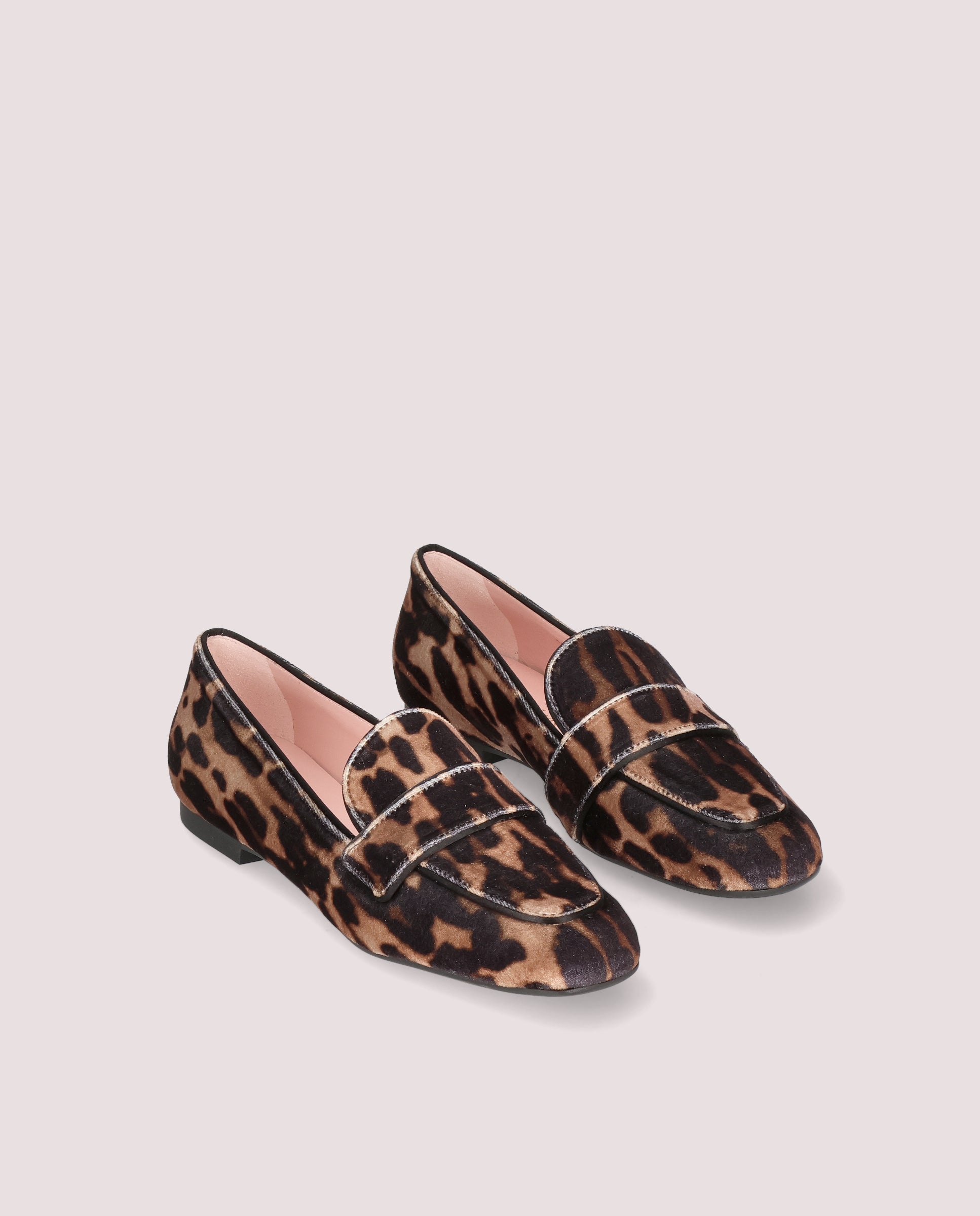 Loafer Carla in leopard printed velvet