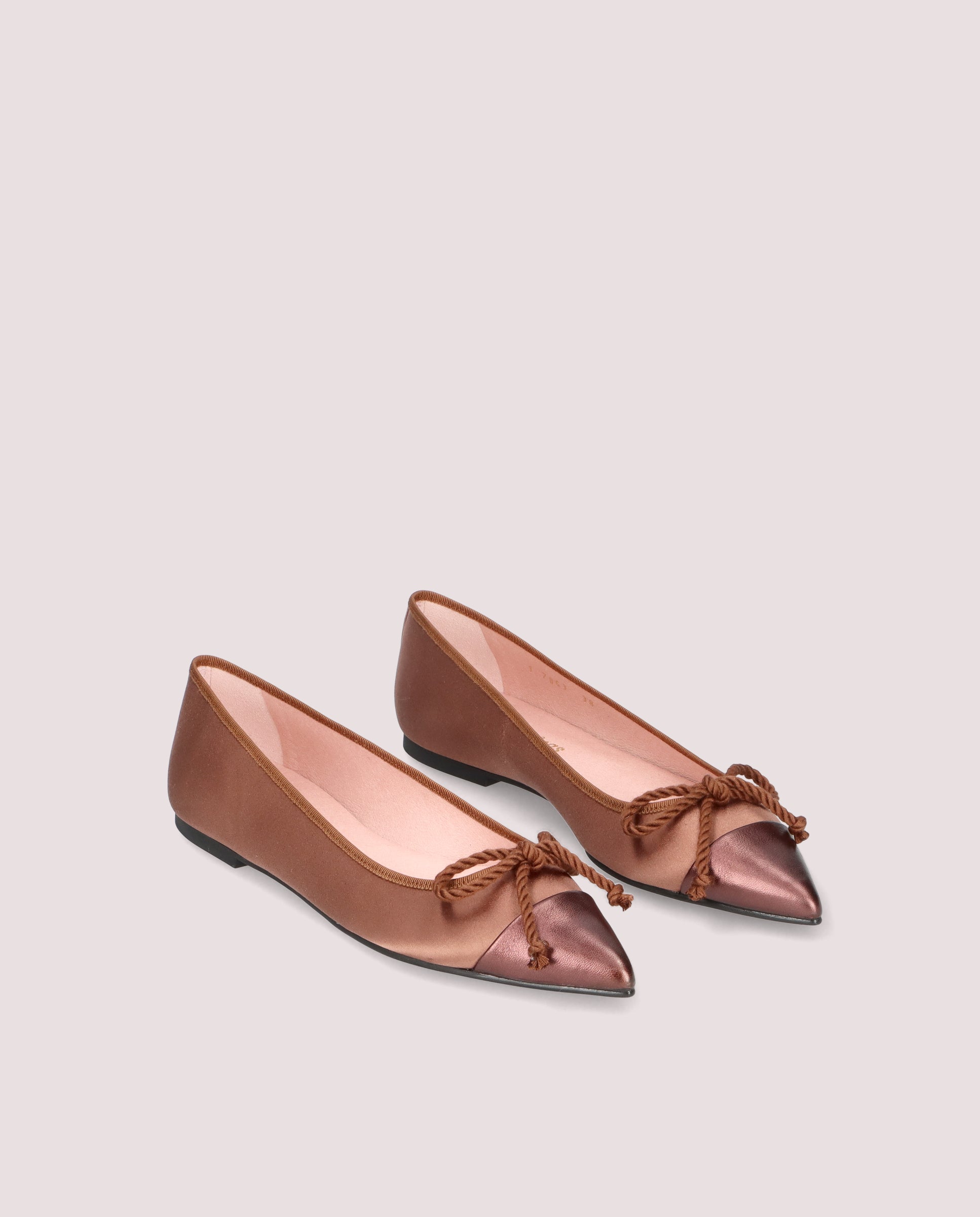 Ella Ballet Flats BROWN FABRICS