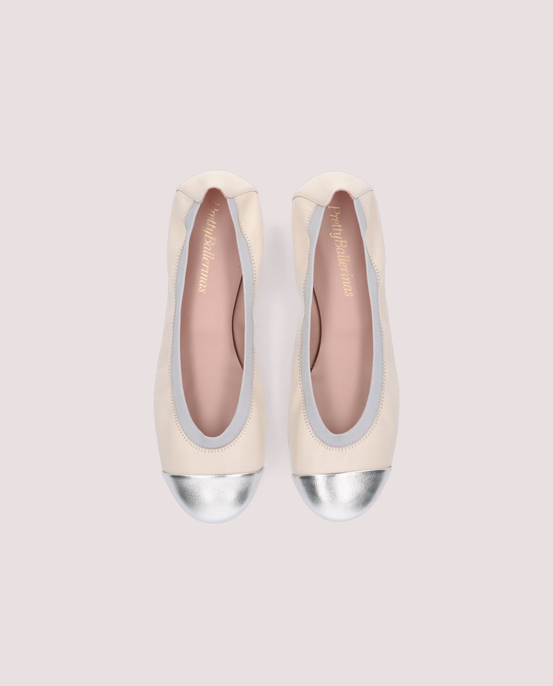 Vista alternativa de Bailarinas Shirley Blancos Piel por PrettyBallerinas