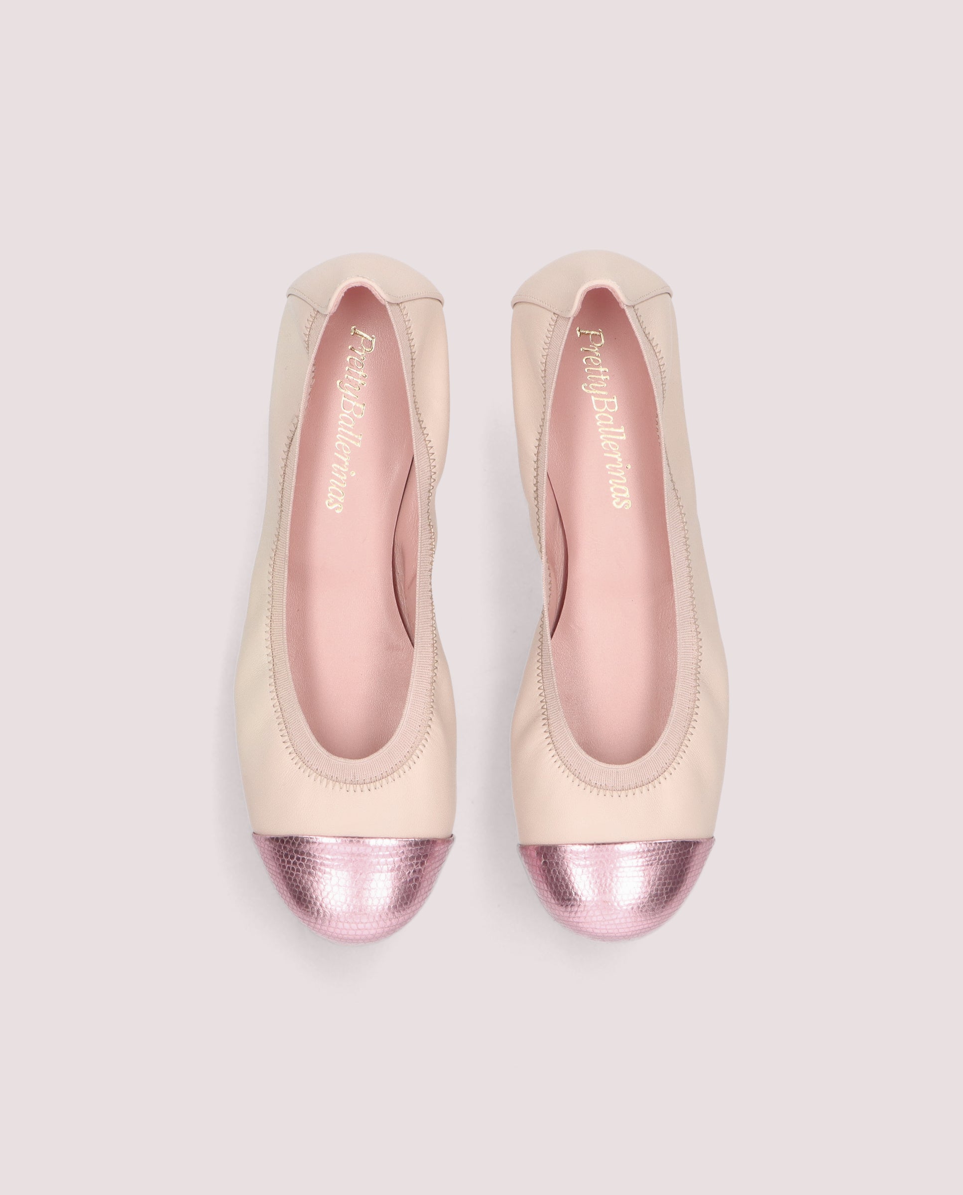 Vista alternativa de Bailarinas Shirley Rosas Piel por PrettyBallerinas