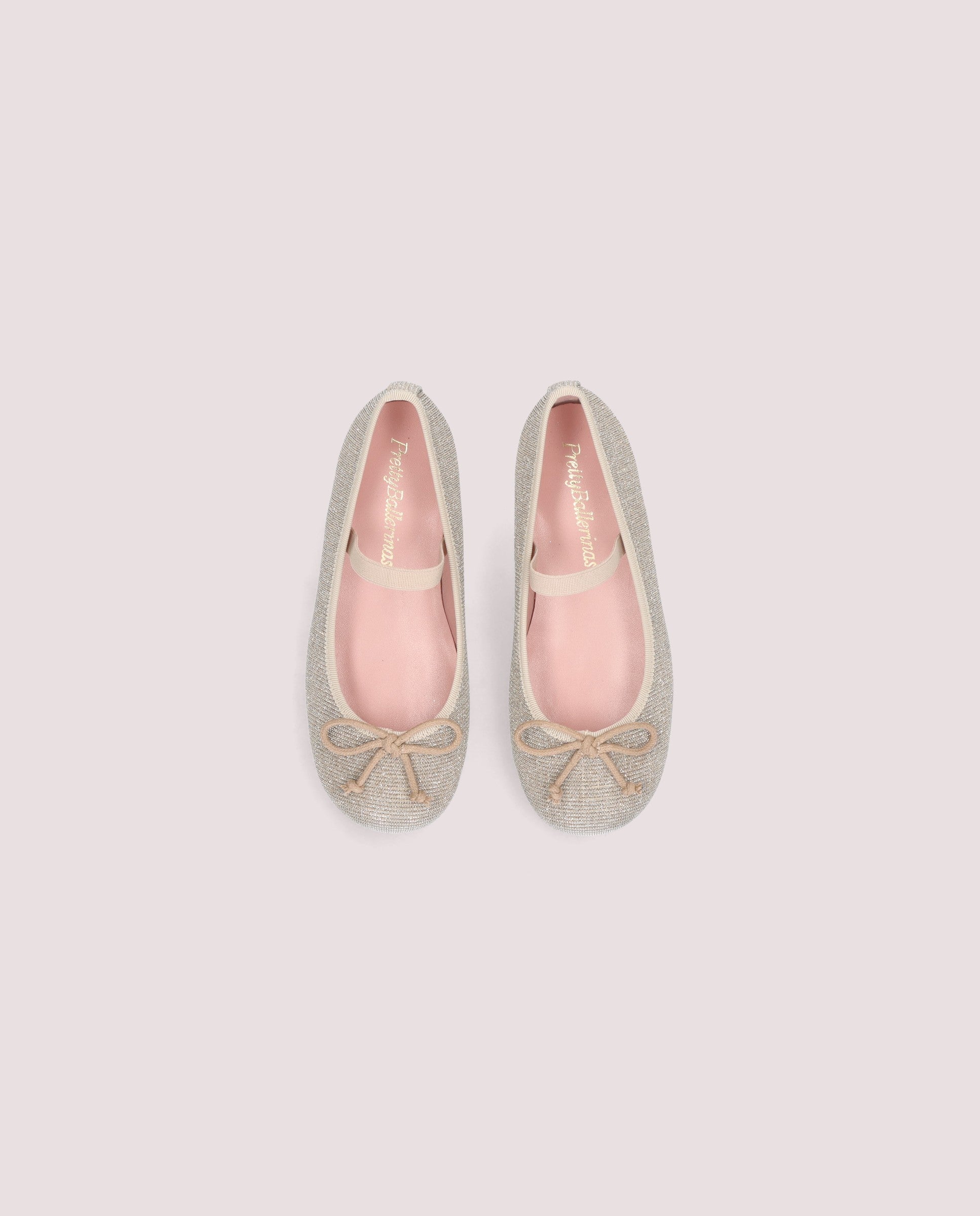 Vista alternativa de Bailarinas Hannah Plateados Tejidos metalizados por PrettyBallerinas