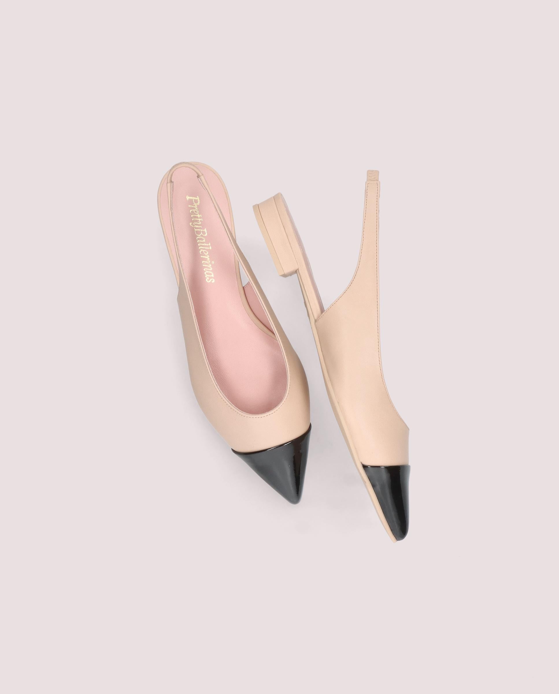 Clementine Slingback-Ballerinas aus weichem Leder