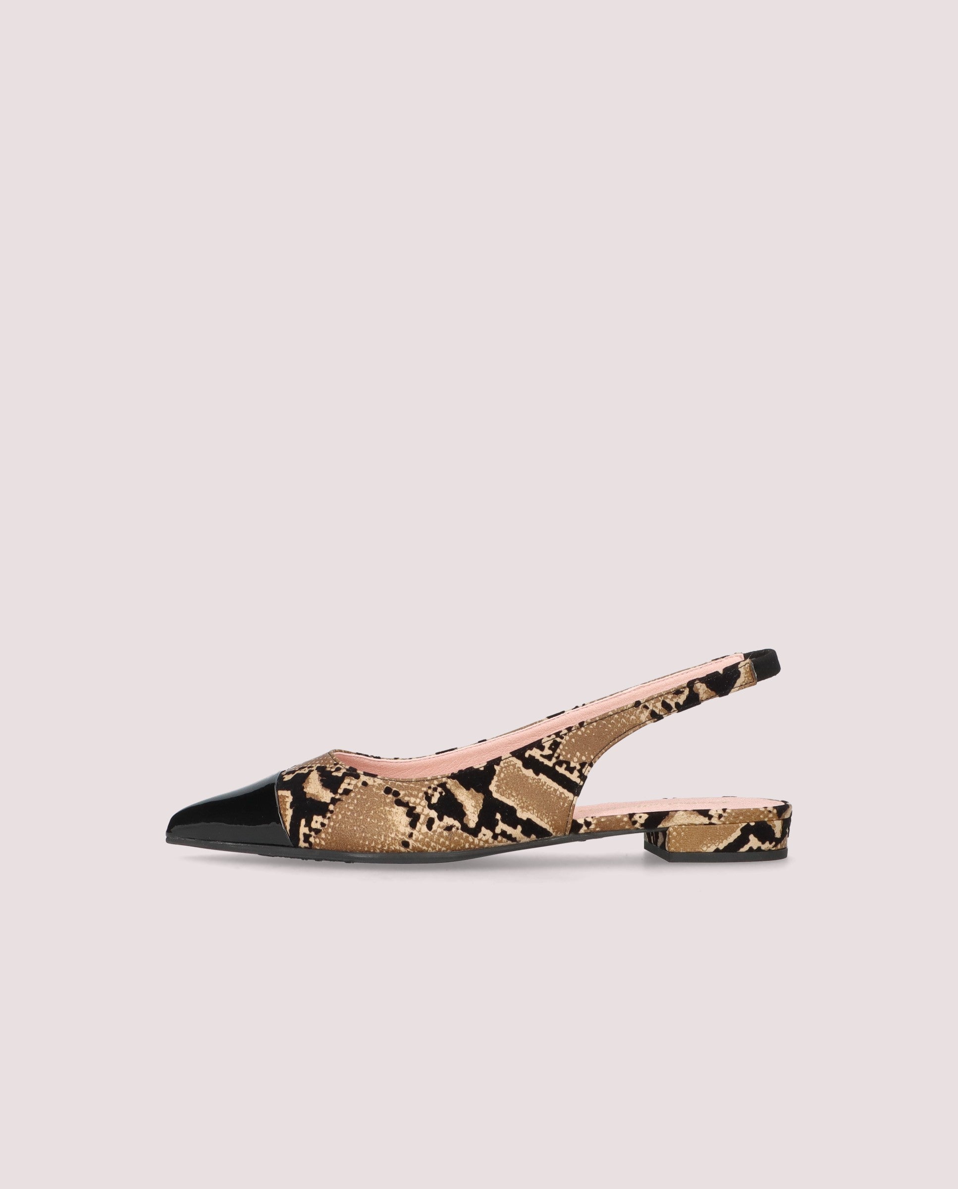 Bailarinas Clementine Marrones Pieles estampadas