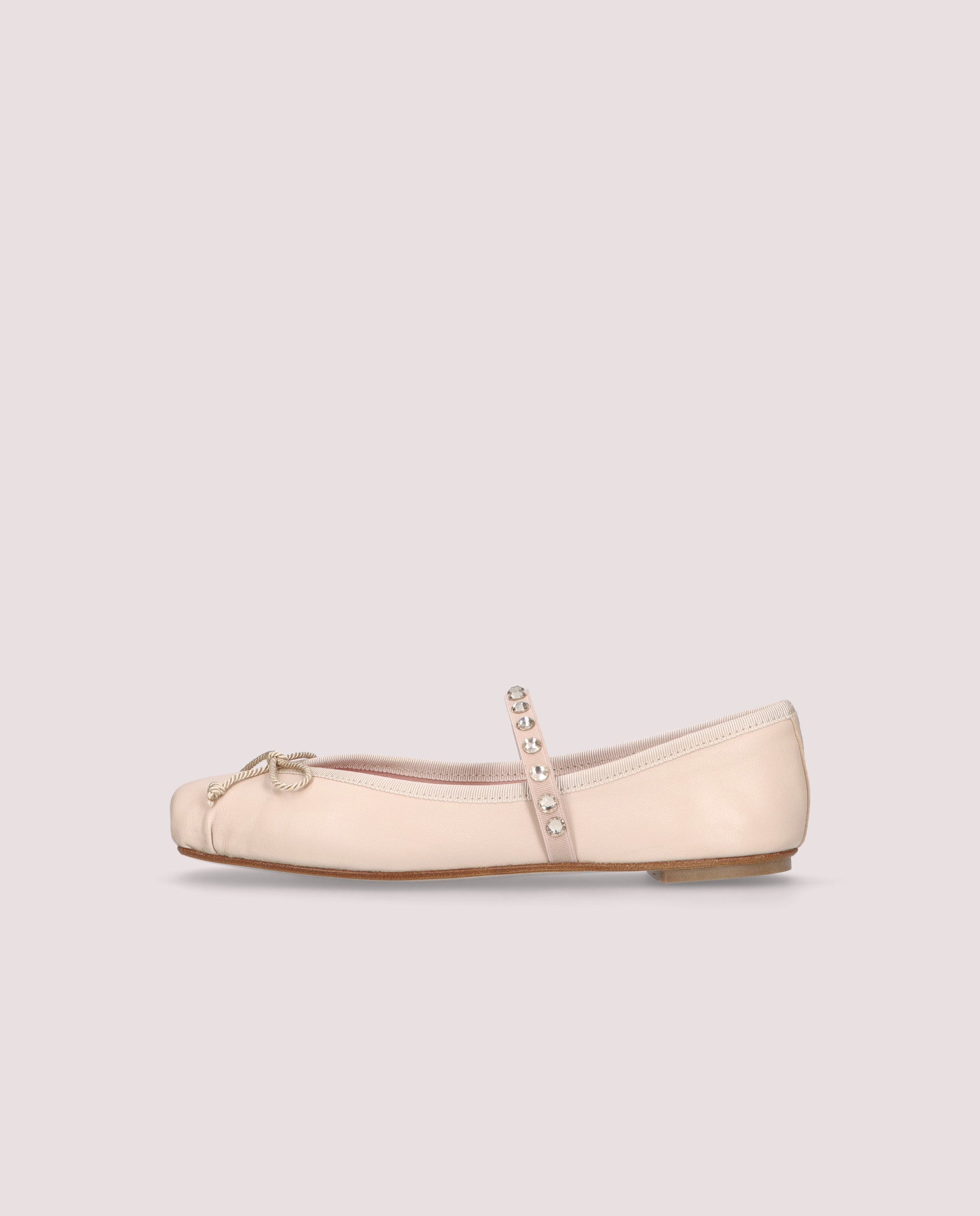 Kristen PINK LEATHER Ballet Flats