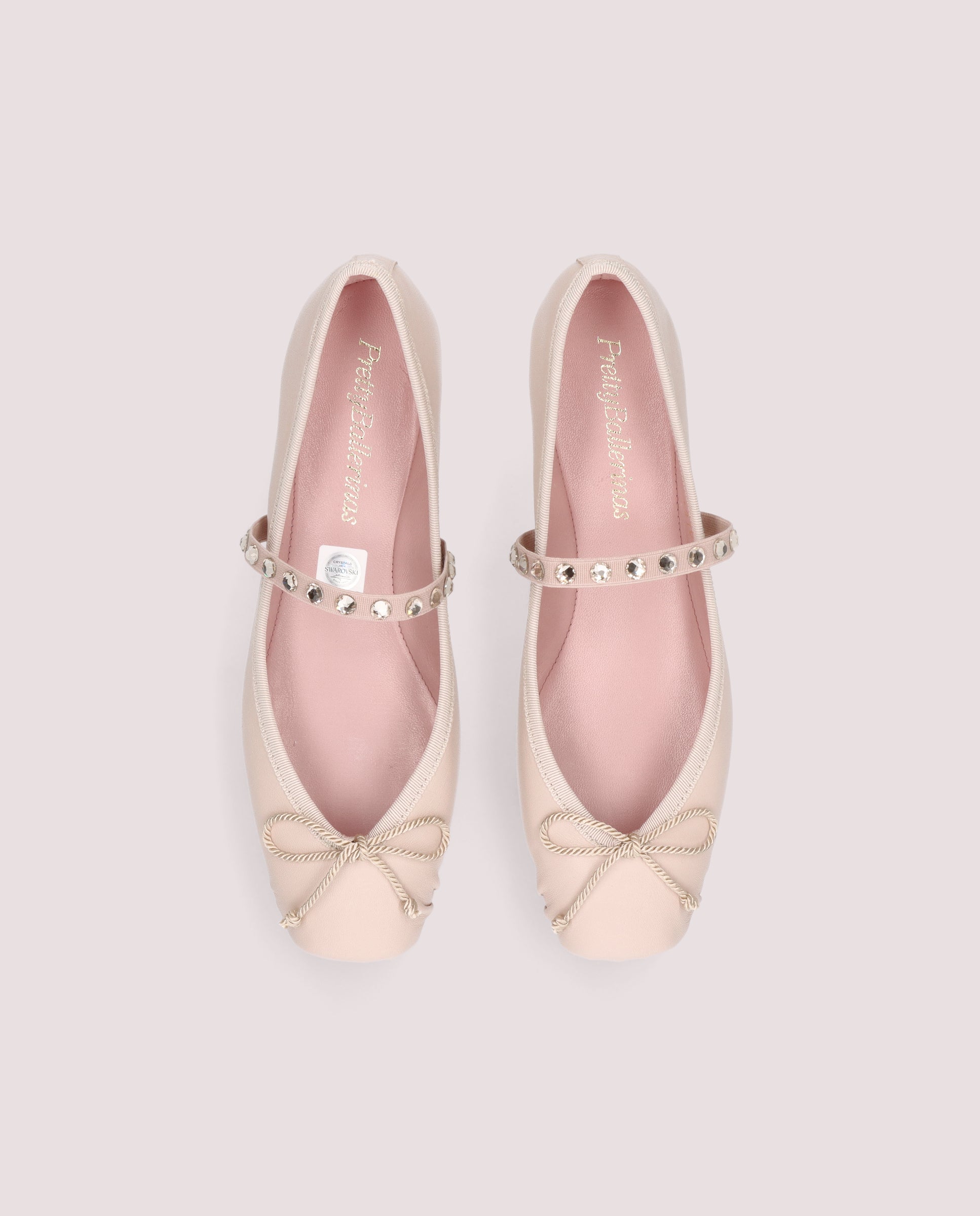 Vue alternative de Ballerines en cuir Kristen Rosas par PrettyBallerinas