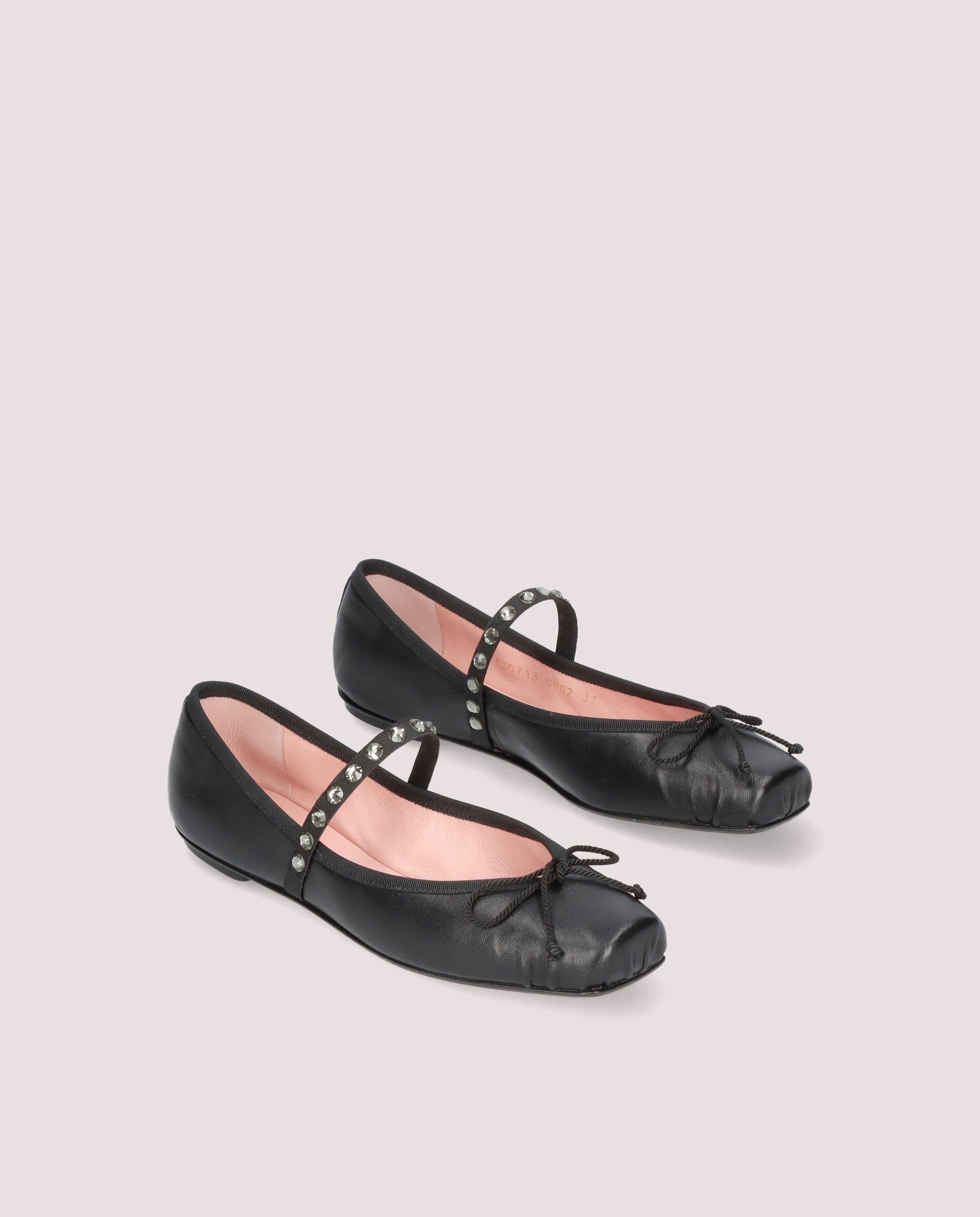 Kristen Ballet Flats BLACK LEATHER