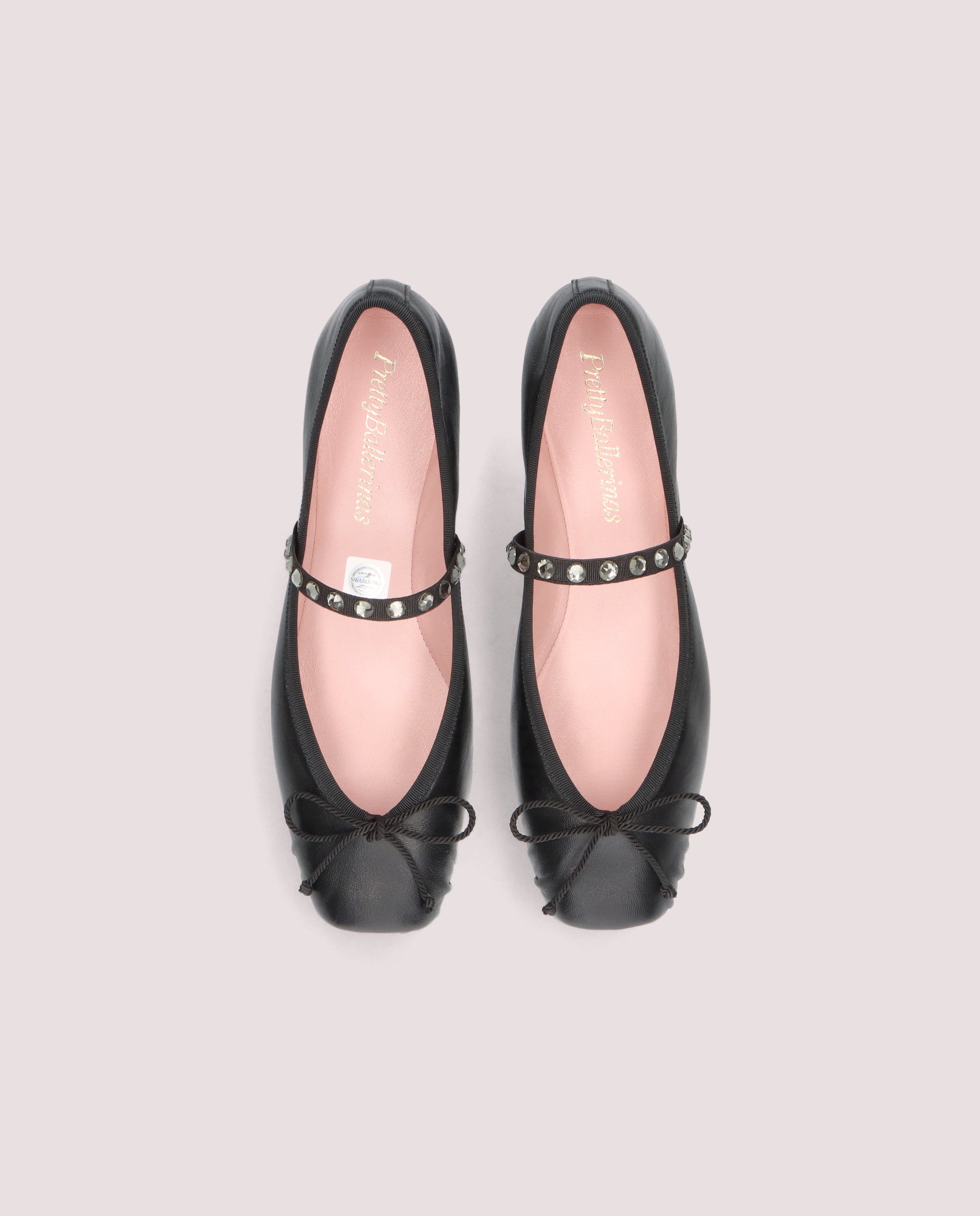 Alternative view of Kristen Ballet Flats BLACK LEATHER by PrettyBallerinas
