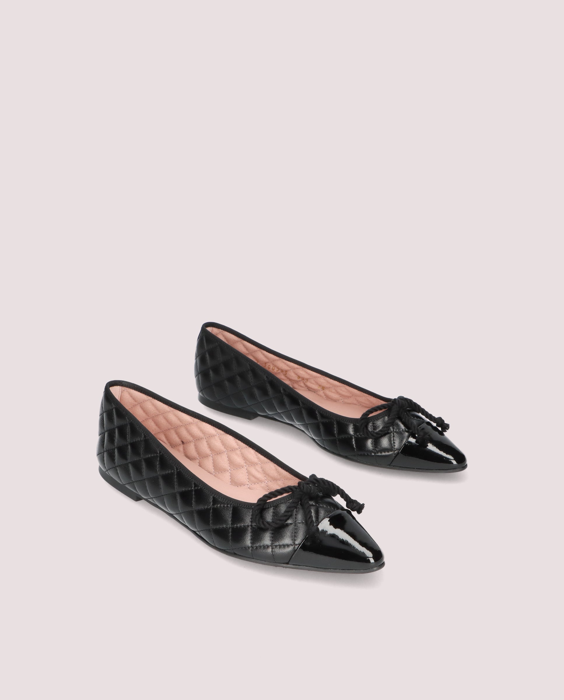 Image of TYRA BLACK LEATHER Ballet Flats by PrettyBallerinas