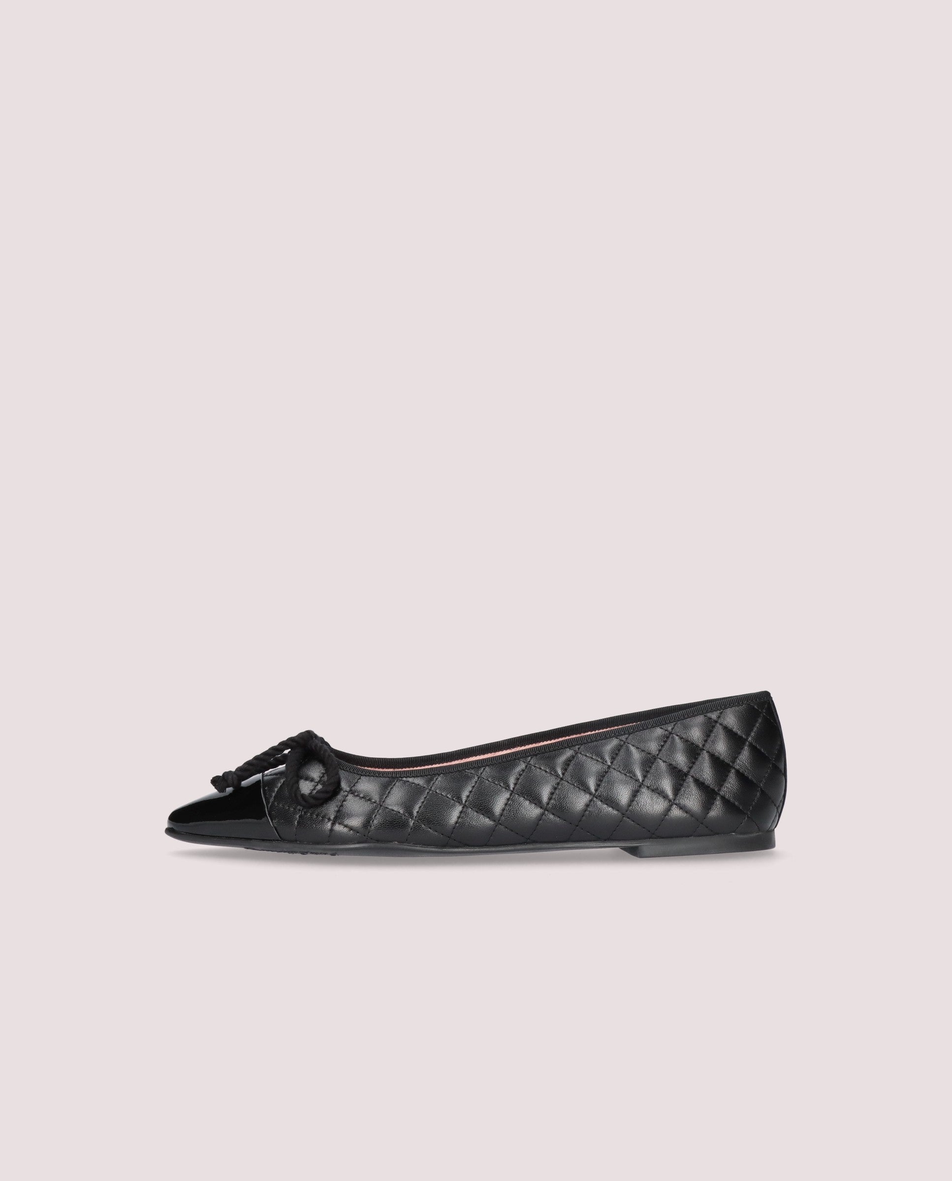 Ballerines en cuir noir Tyra