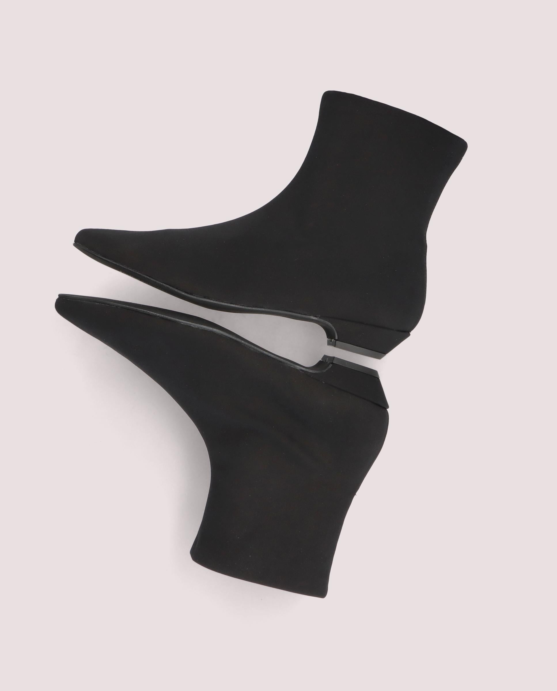 Botines Robin Negros Tejidos