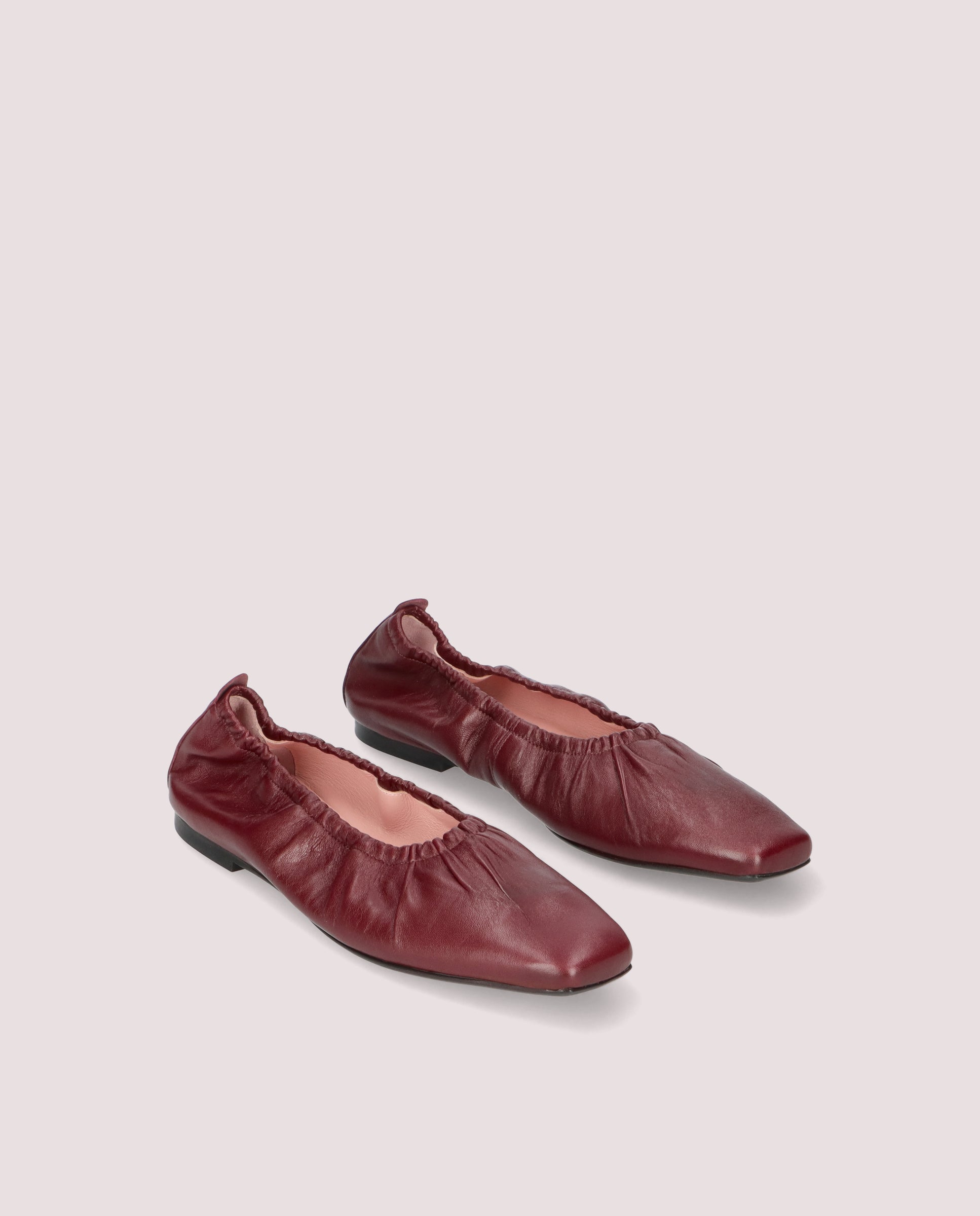 Image of Camille Ballet Flats RED LEATHER by PrettyBallerinas