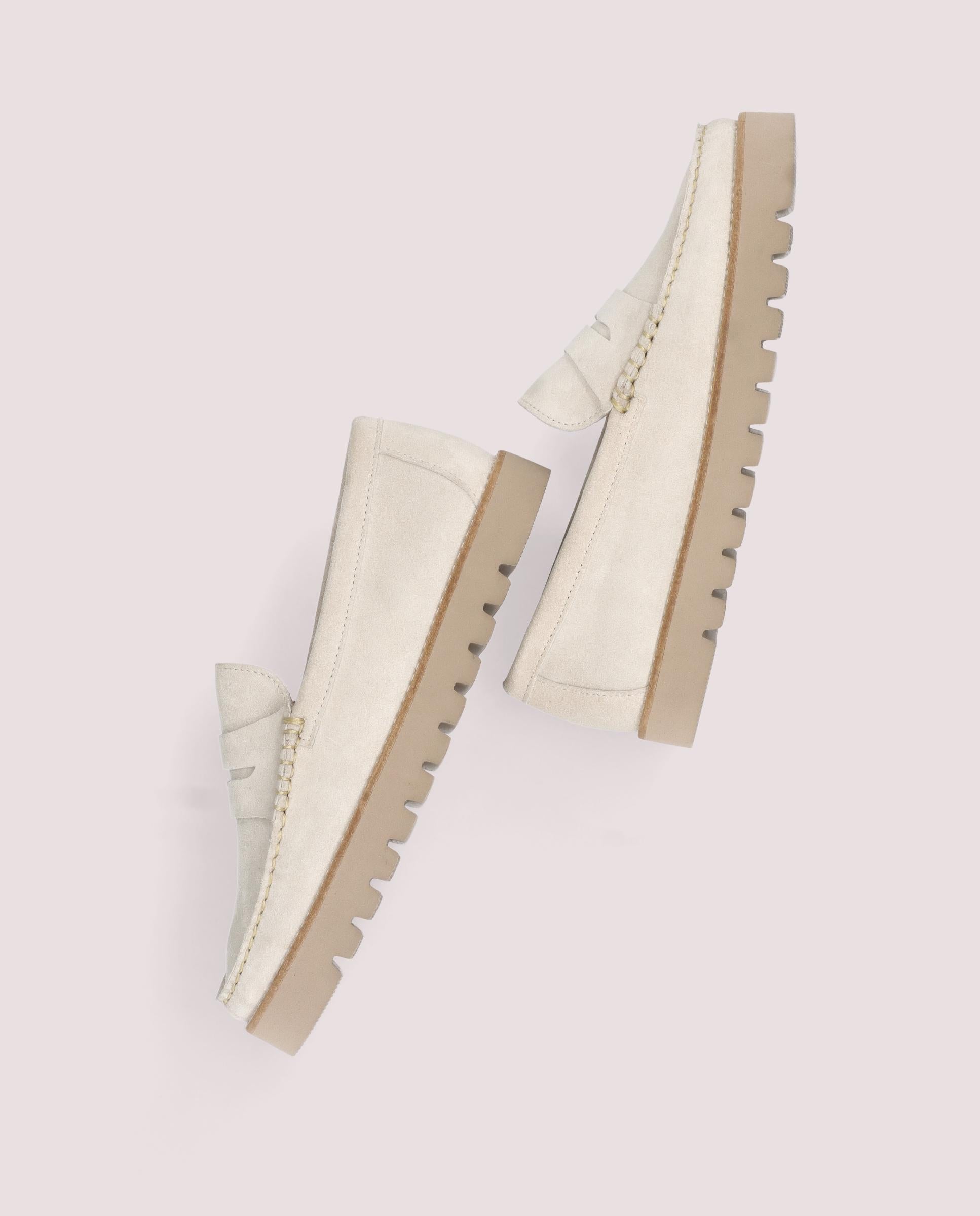 Mocasines Josephine Grises Piel