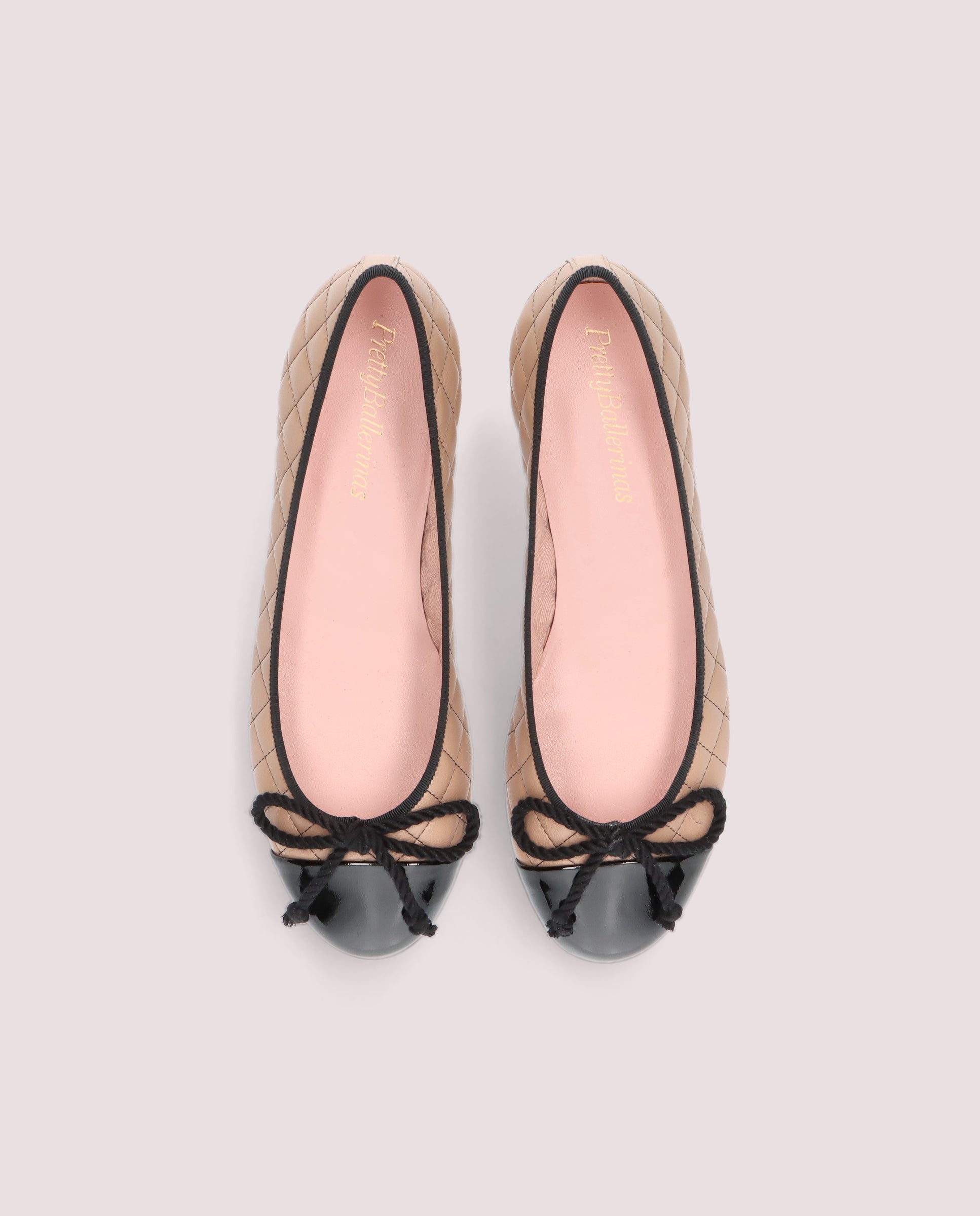 Alternative view of Gretschen BEIGE LEATHER Ballet Flats by PrettyBallerinas
