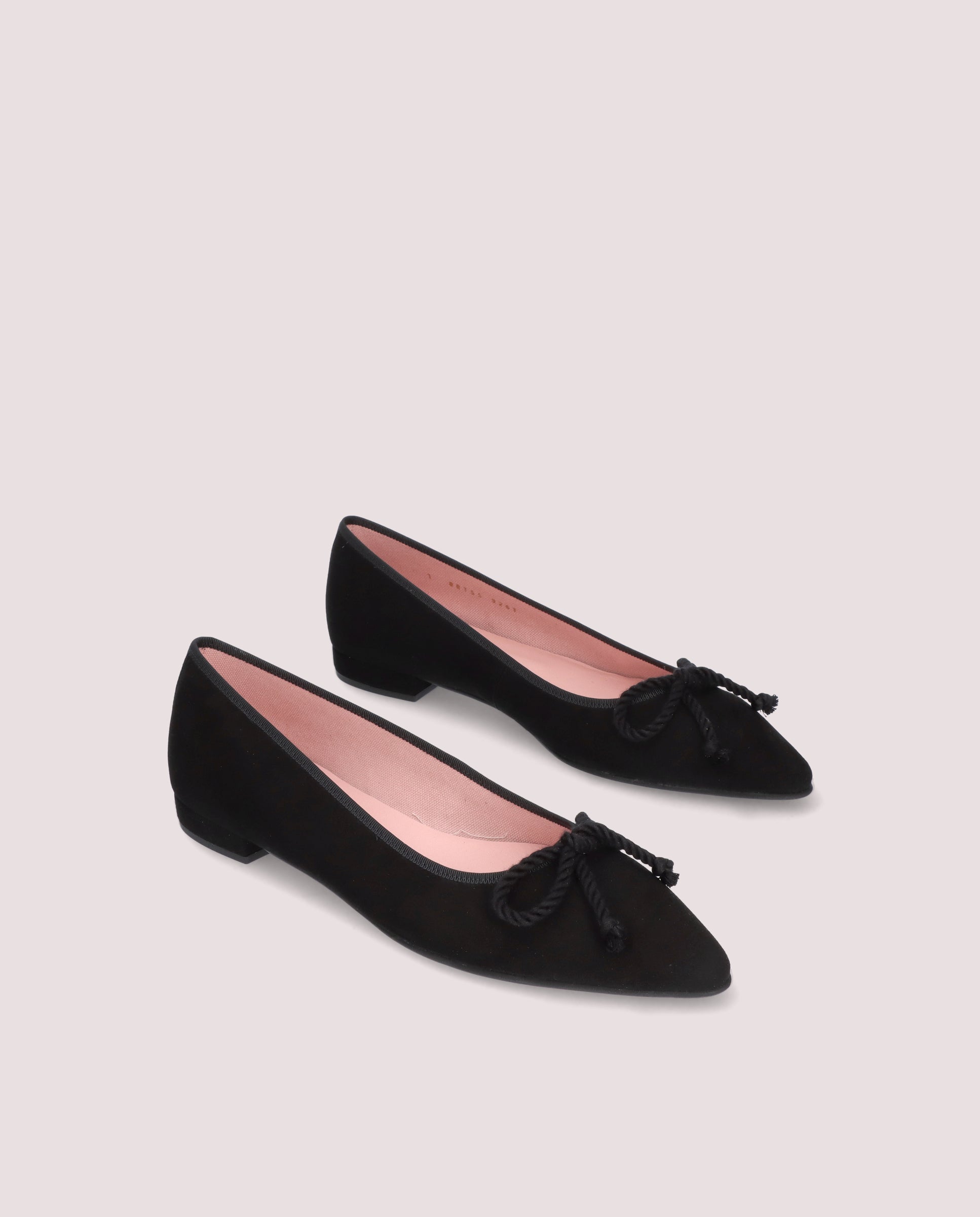 Image de Ballerines en daim noir Elise par PrettyBallerinas