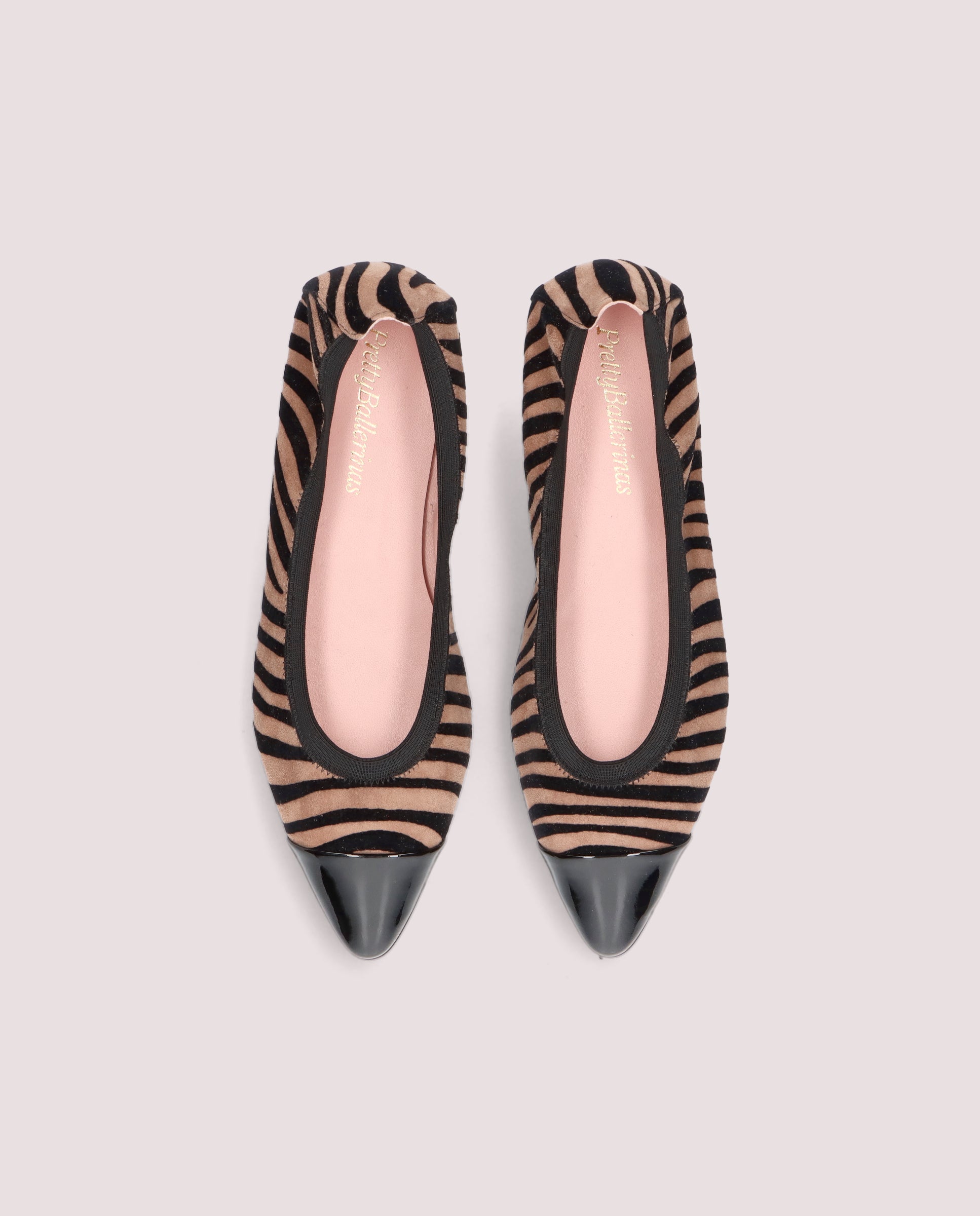 Vista alternativa de Bailarinas Elise Marrones Ante por PrettyBallerinas