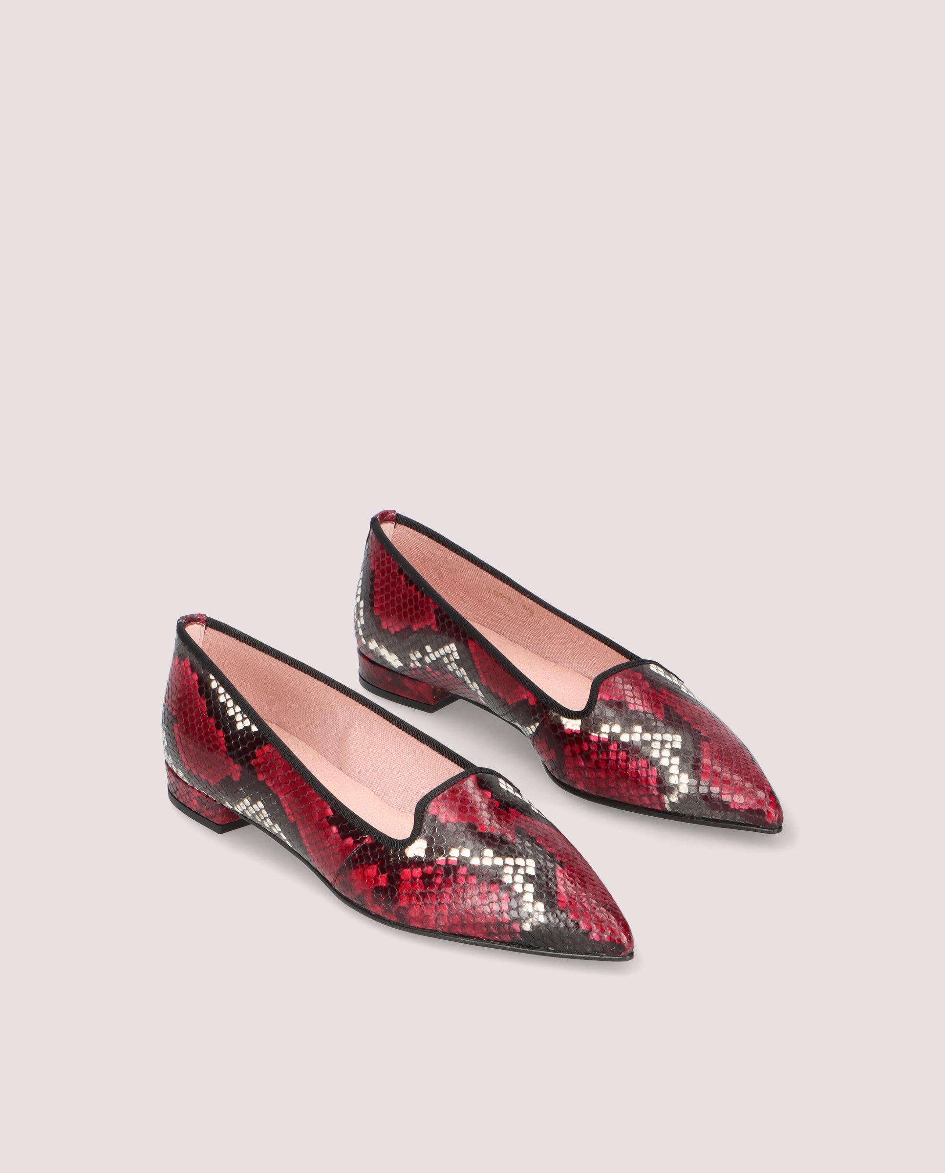 Bild von Loafers Clementine ROTE MUSTERLEDER von PrettyBallerinas
