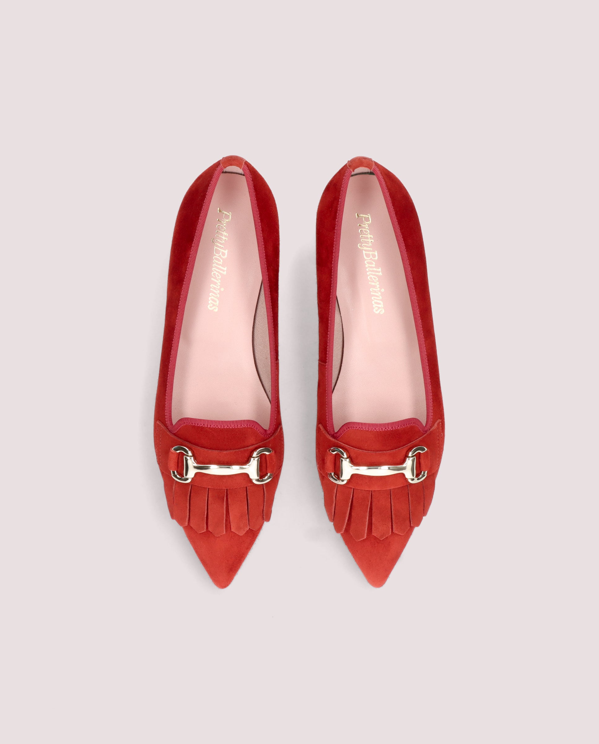 Vista alternativa de Loafers Ella Naranjas Ante por PrettyBallerinas