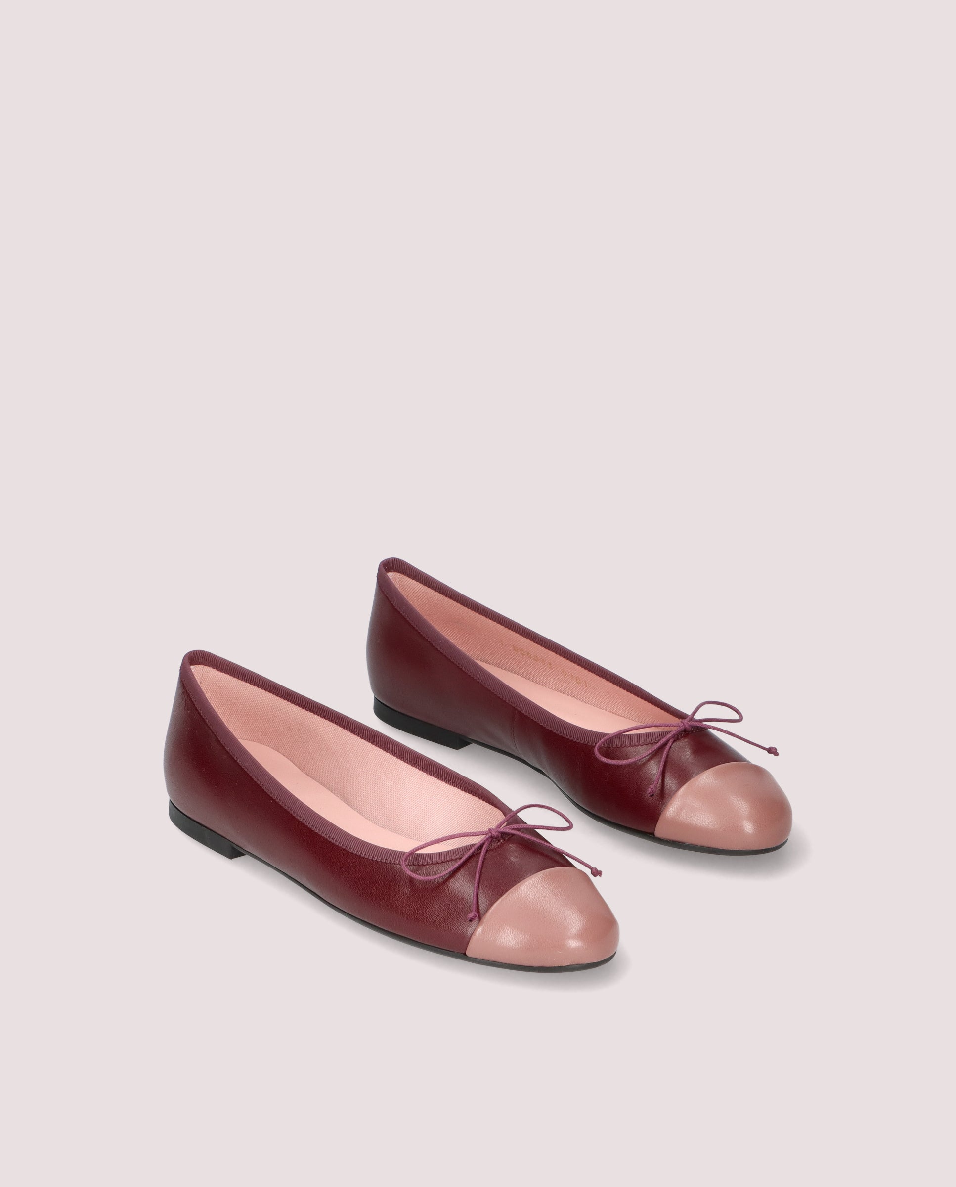 Image of Nicole PINK LEATHER Ballet Flats by PrettyBallerinas