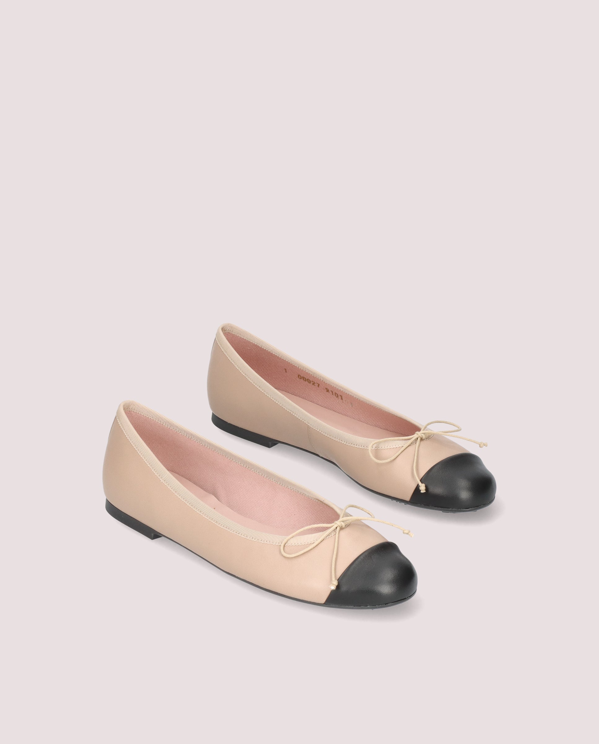 Image of Nicole BEIGE LEATHER Ballet Flats by PrettyBallerinas