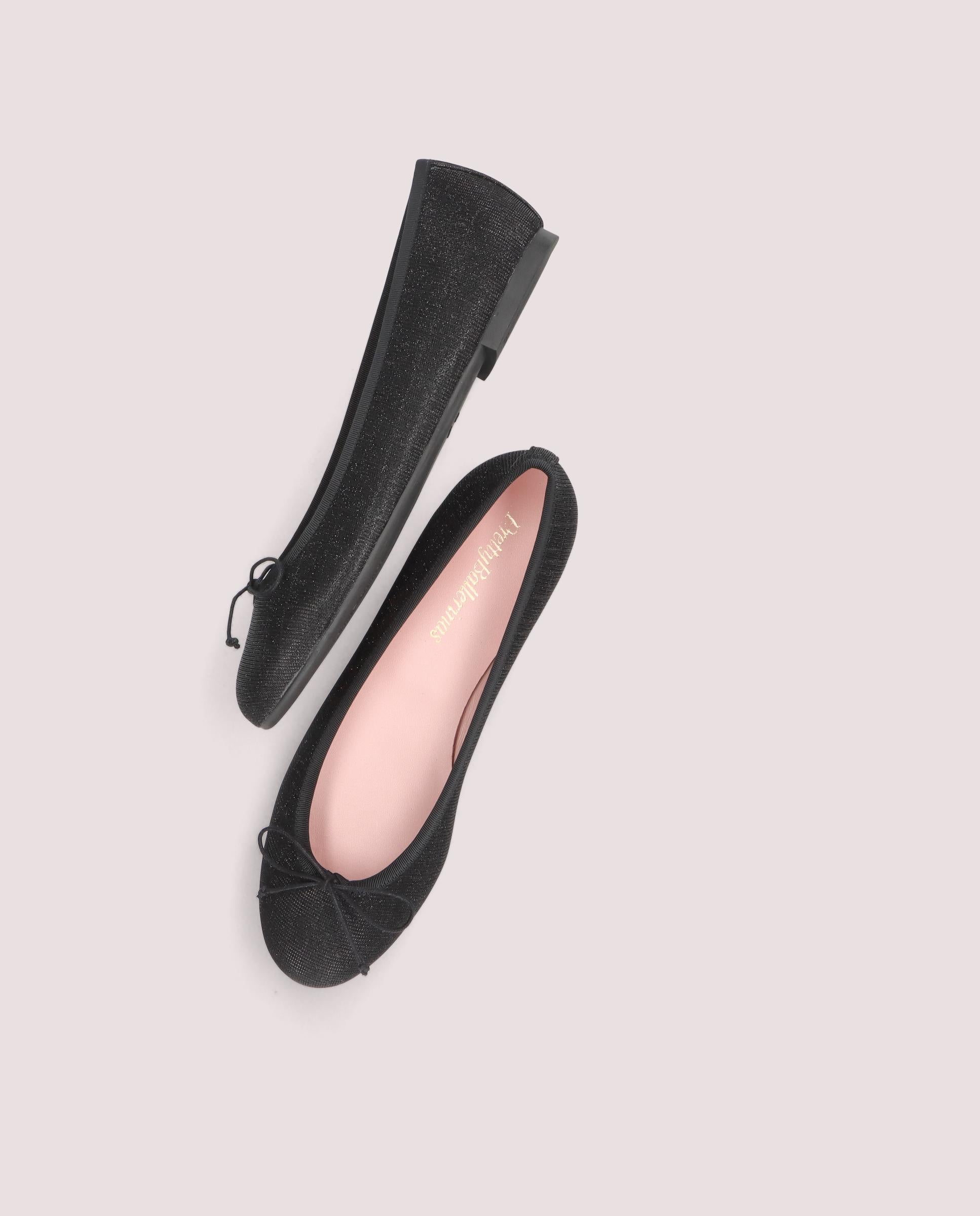 Bailarinas Nicole Negros Tejidos metalizados