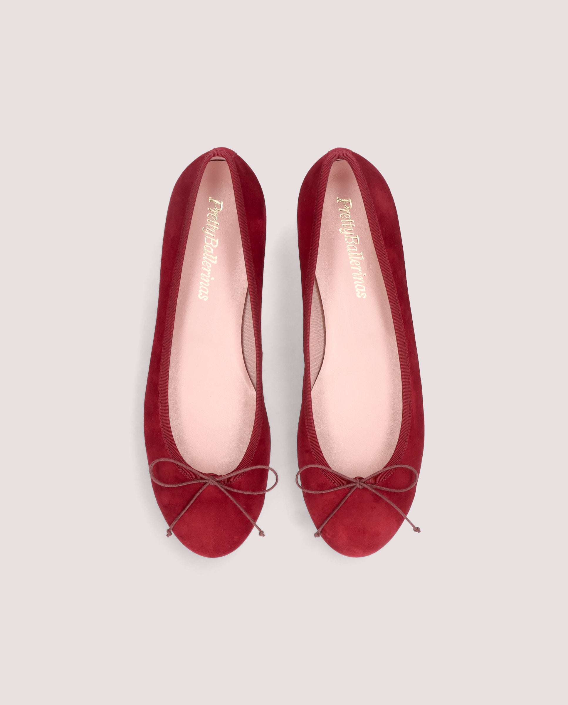 Alternative view of Nicole Ballet Flats RED SUEDE by PrettyBallerinas